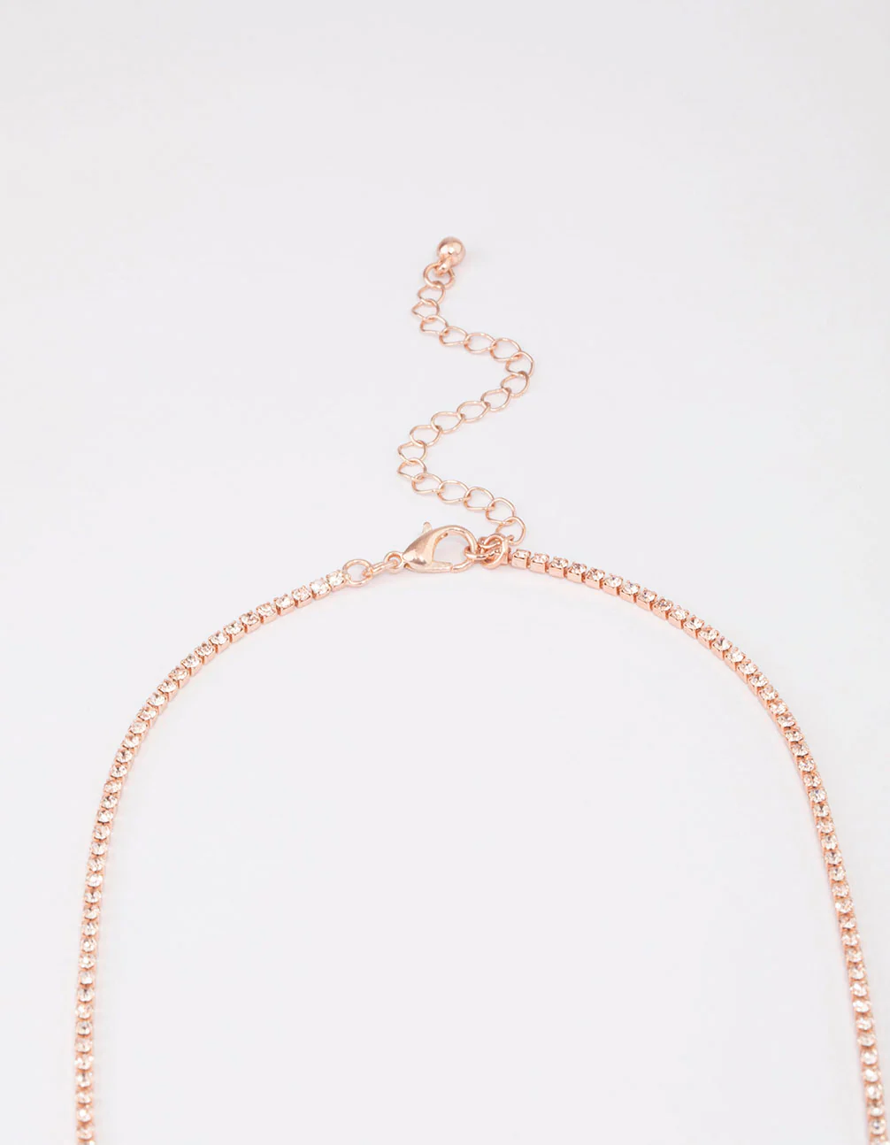 Rose Gold Dainty Ribbon Necklace - Image 3