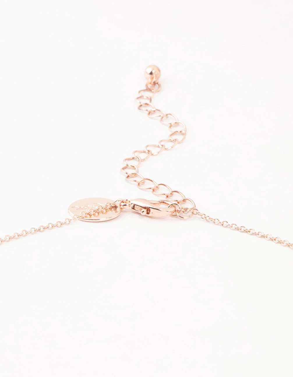 Rose Gold Plated Diamante Celestial Round Necklace - Image 3