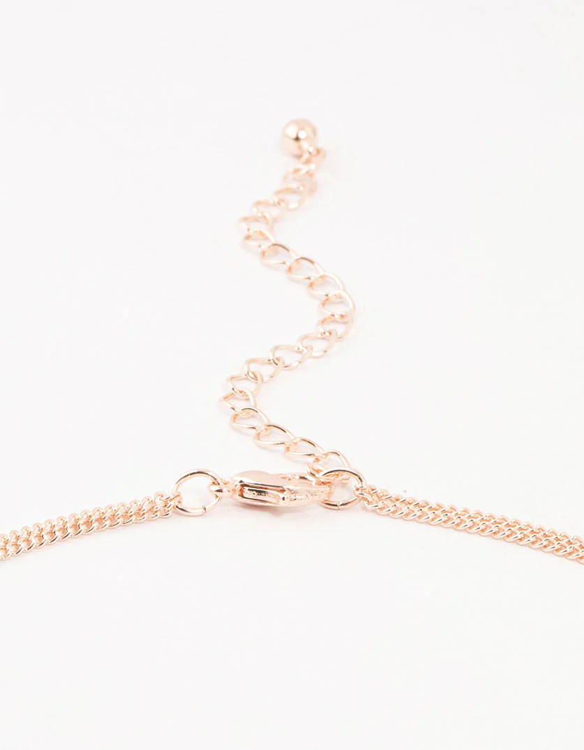 Rose Gold Plated Evil Eye Necklaces 2-Pack - Image 3
