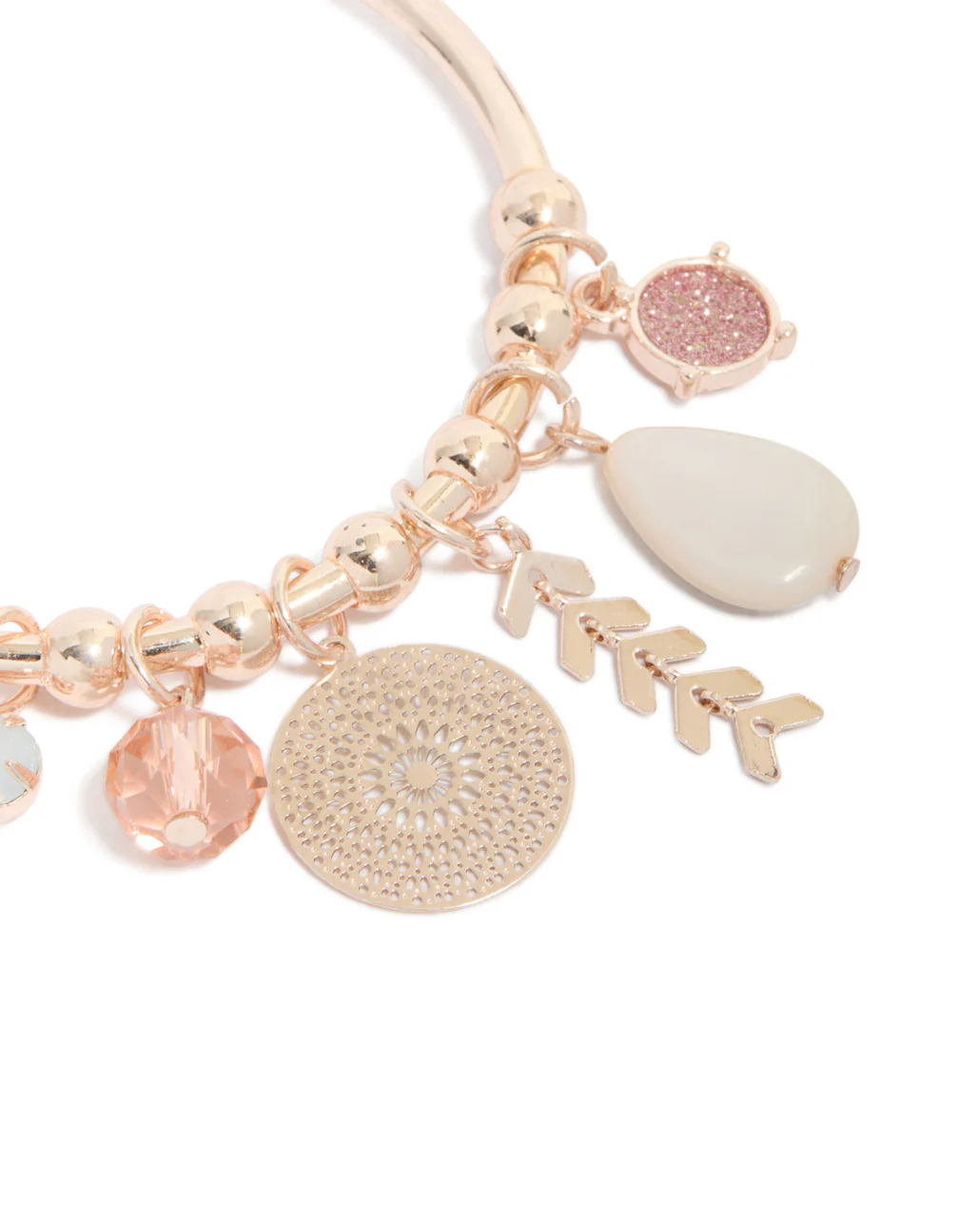 Rose Gold Festival Charm Bangle - Image 4