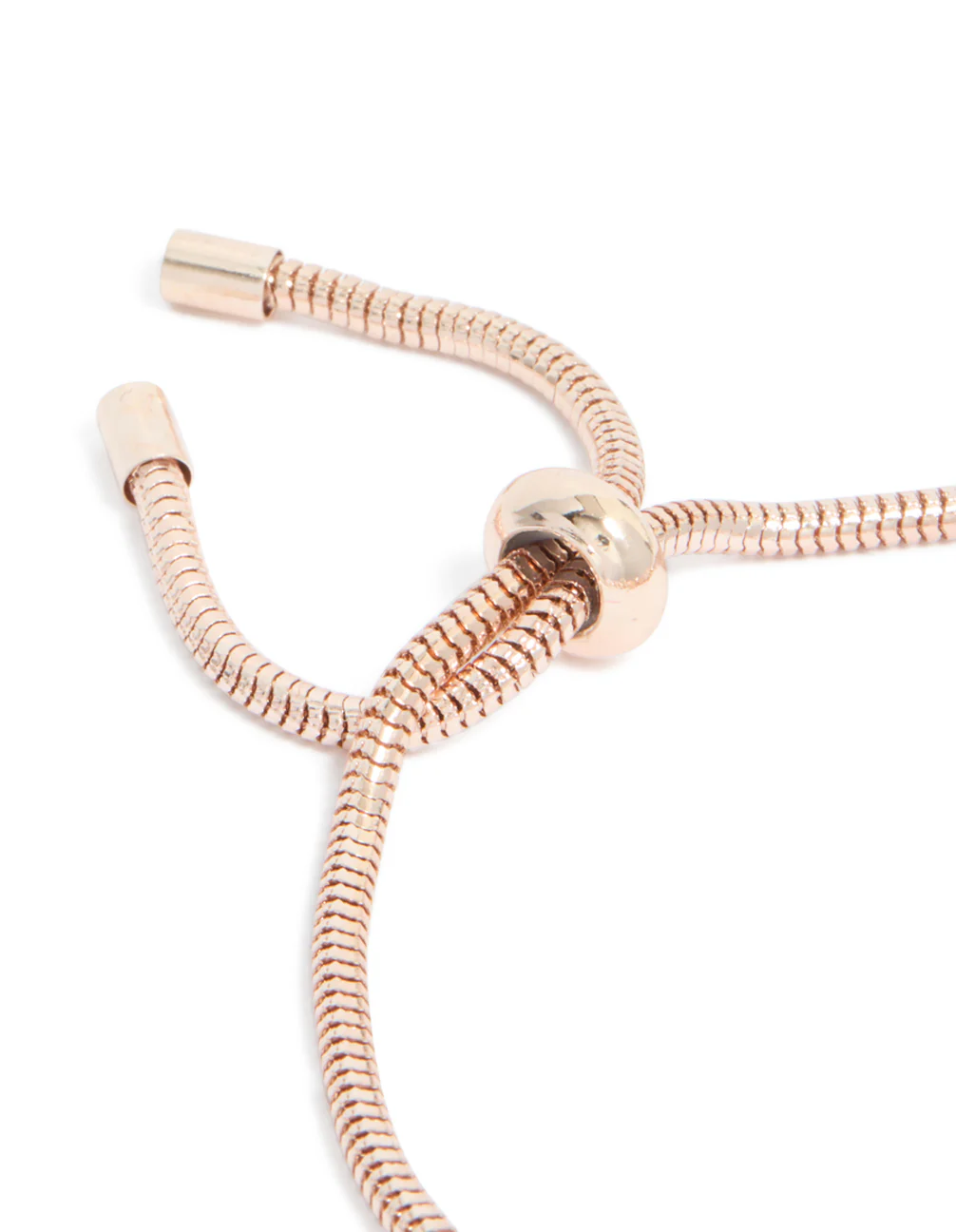 Rose Gold Flower & Heart Charm Toggle Bracelet - Image 5