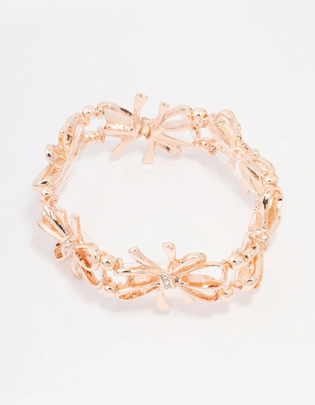 Rose Gold Flower Stretch Bracelet
