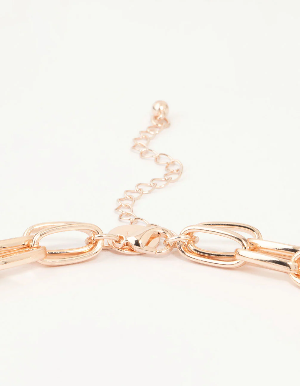 Rose Gold Heart Charm Layered Necklace - Image 3