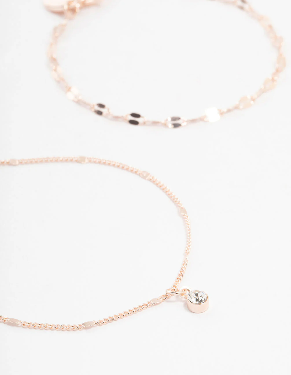 Rose Gold Mixed Butterfly Charm Bracelets 4-Pack - Image 2