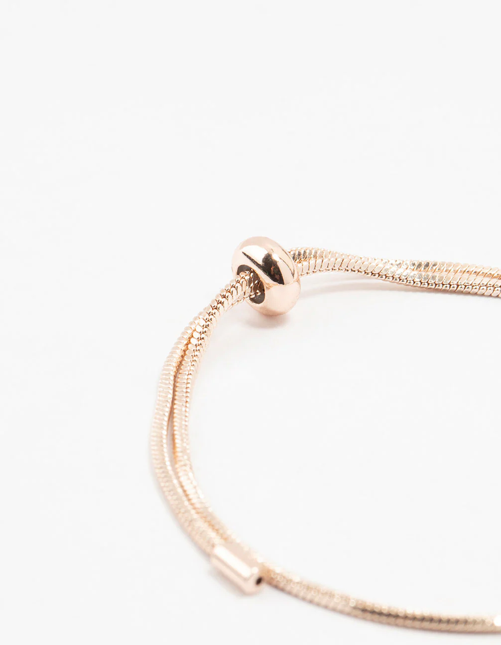 Rose Gold Plated Dainty Box Chain Bracelet - Image 3