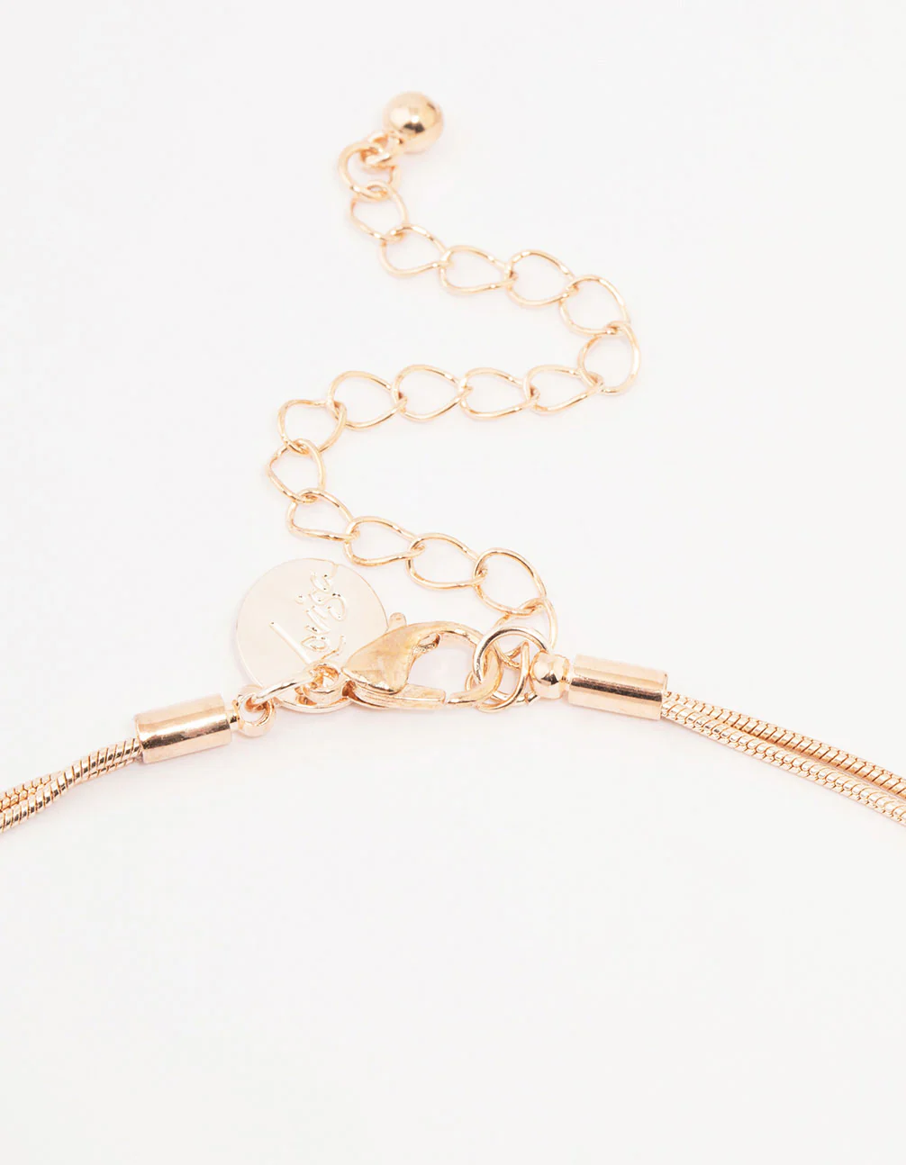 Rose Gold Plated Double Layer Single Pearl Necklace - Image 3