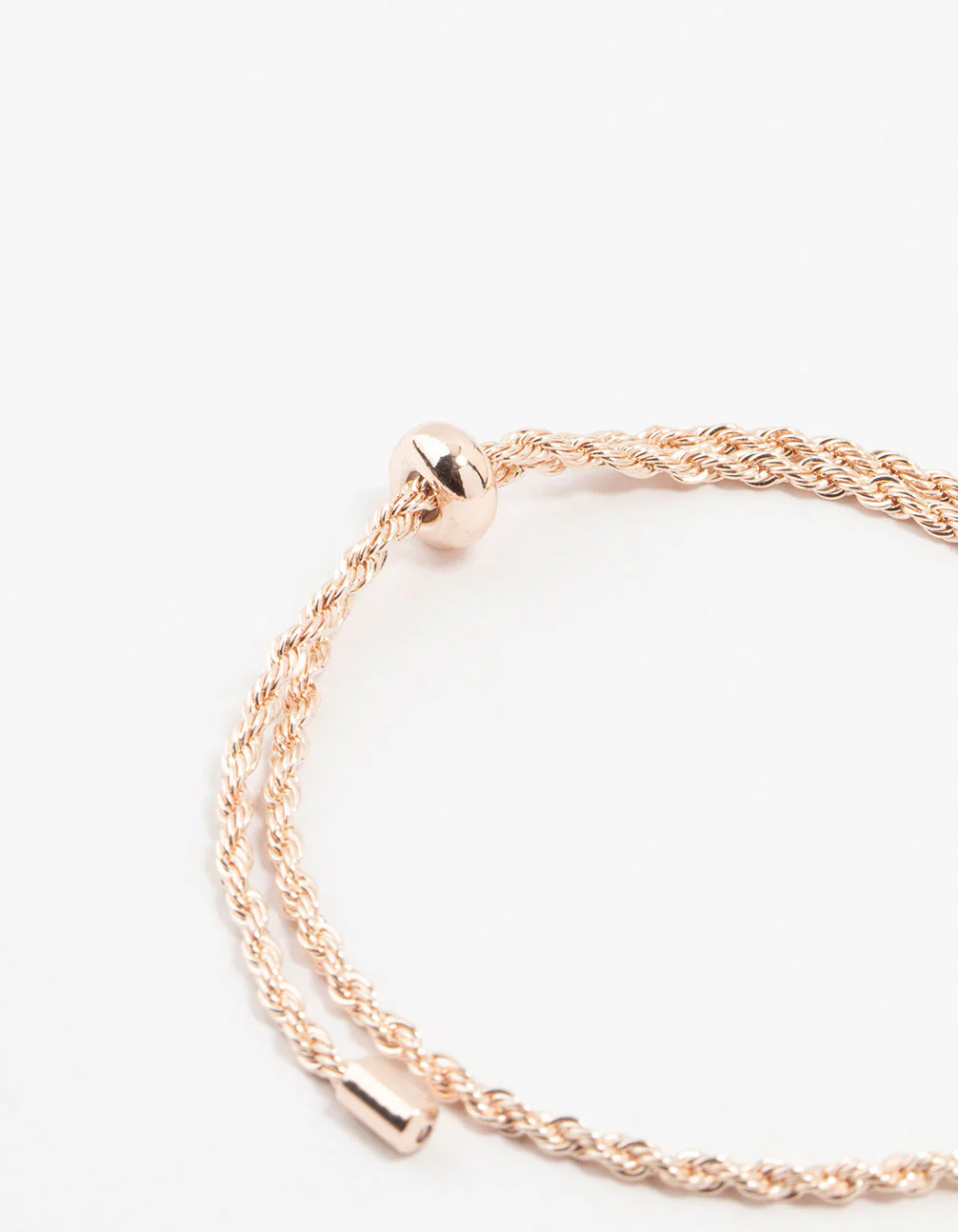 Rose Gold Plated Simple Rope Bracelet - Image 3