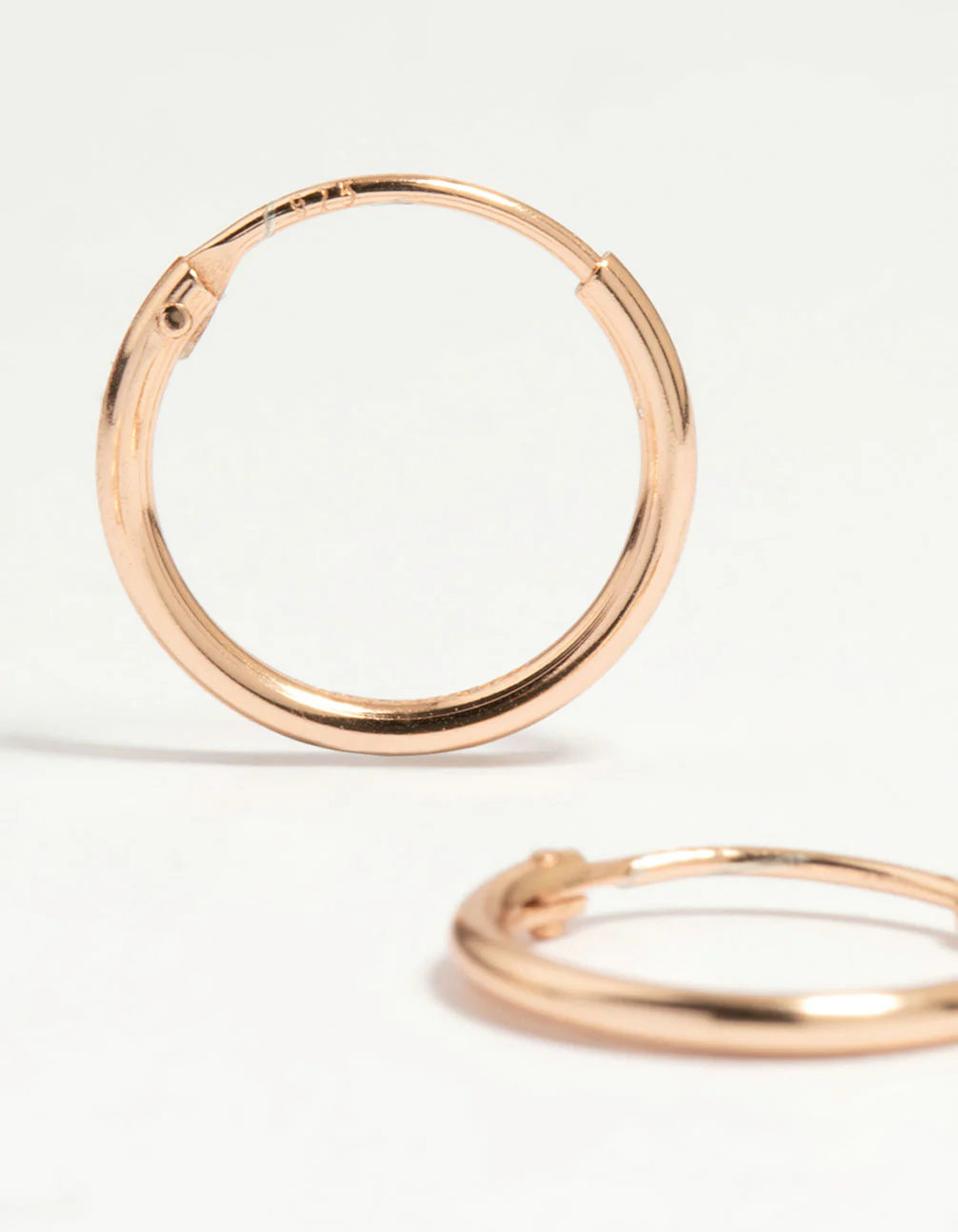 Rose Gold Plated Sterling Silver Butterfly Studs & Hoop Earrings 2-Pack - Image 4