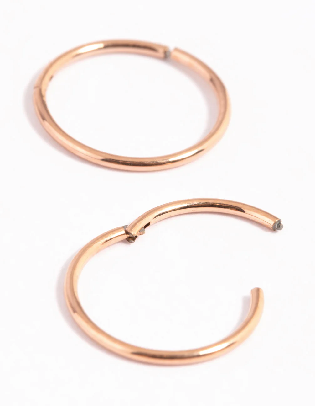 Rose Gold Plated Surgical Steel Sleeper Earrings - Image 3