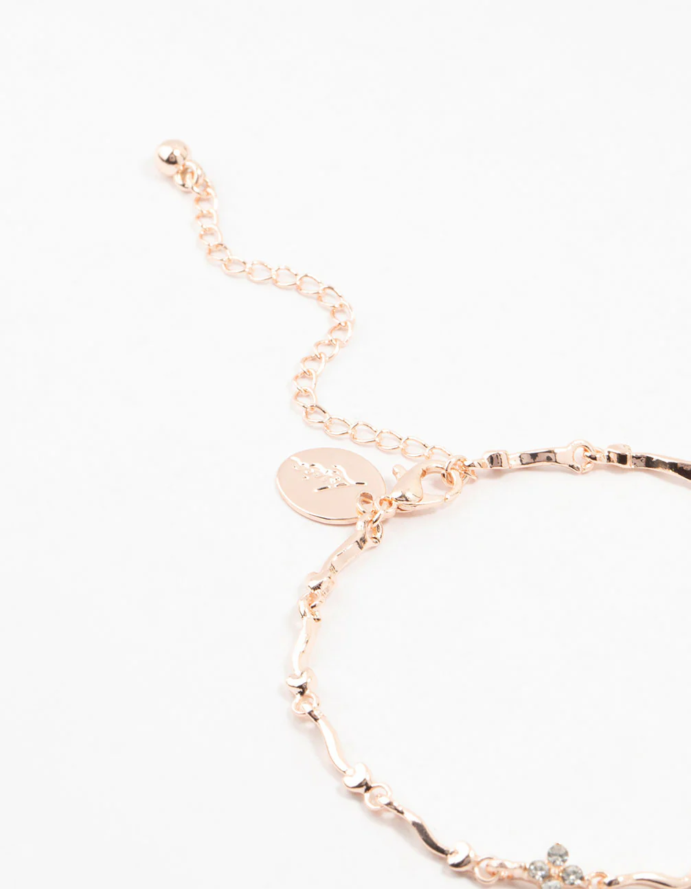 Rose Gold Plated Winding Mini Flower Bracelet - Image 3