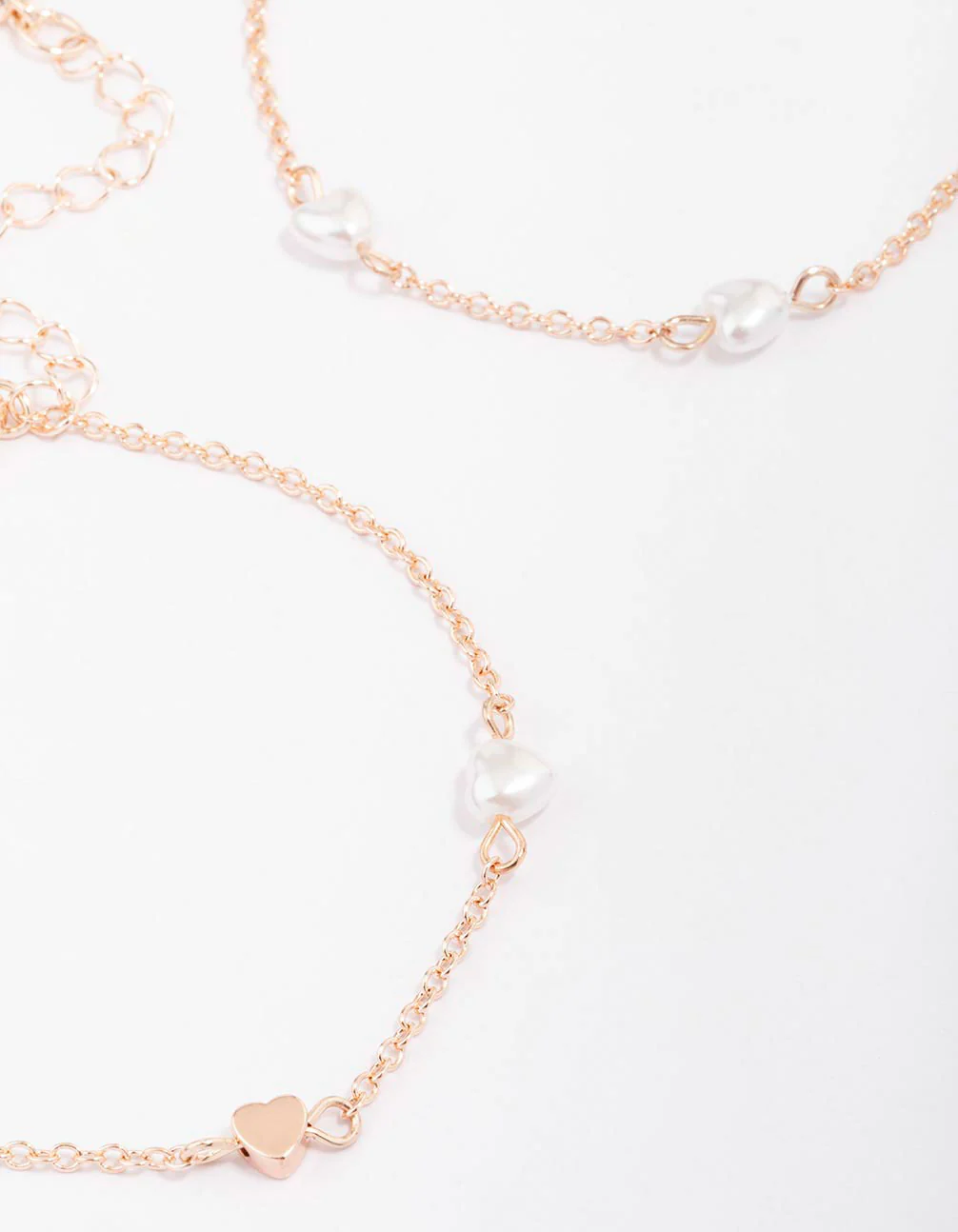 Rose Gold Puffy Heart Bracelet 4-Pack - Image 2