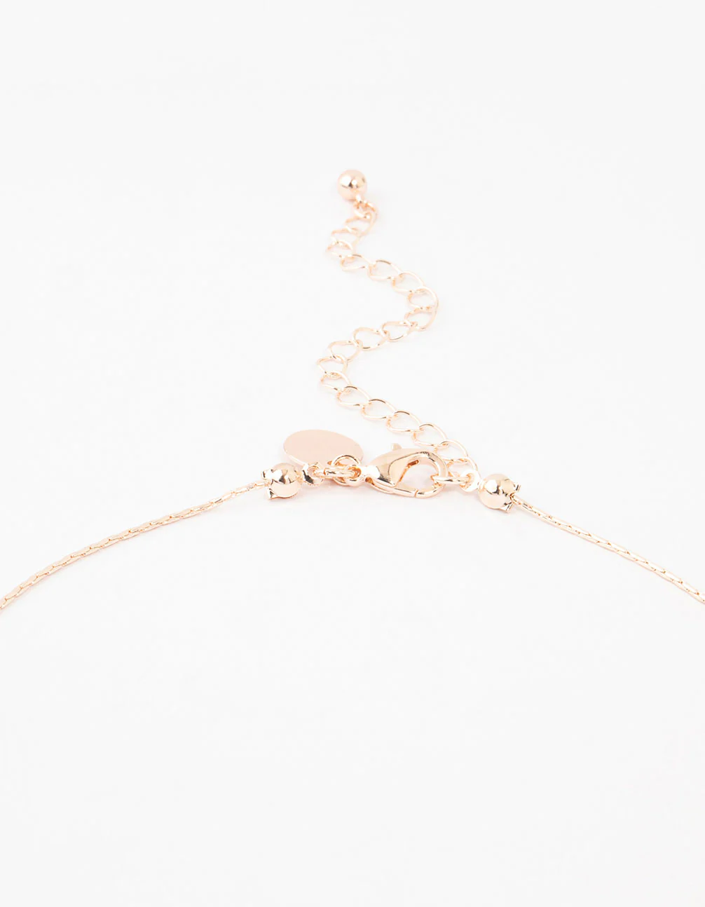 Rose Gold Stone Multiple Pendants Necklace - Image 3