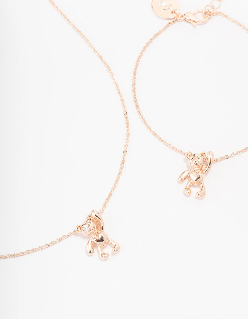 Rose Gold Teddy Bear Jewellery Set - Image 3