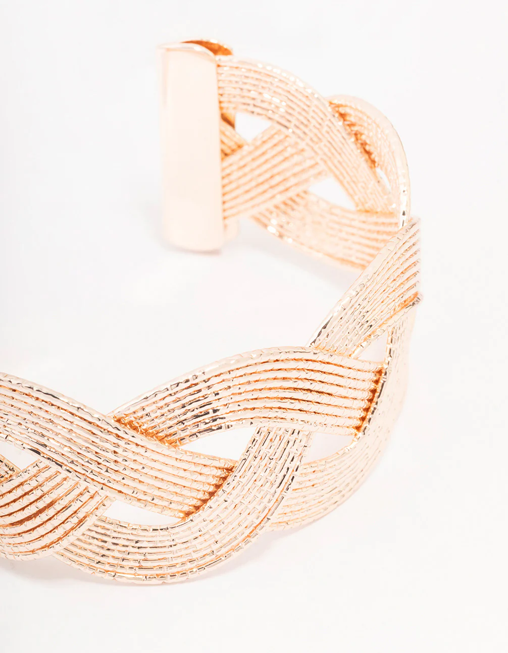 Rose Gold Twisted Wrist Cuff - Image 2