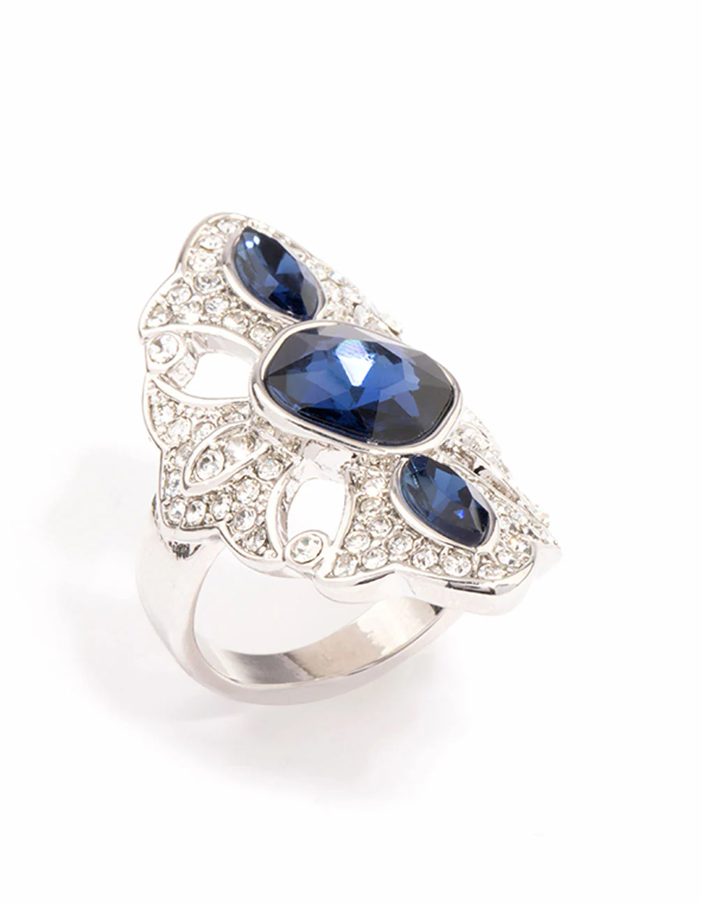 Silver Regal Elongated Ring - Image 2