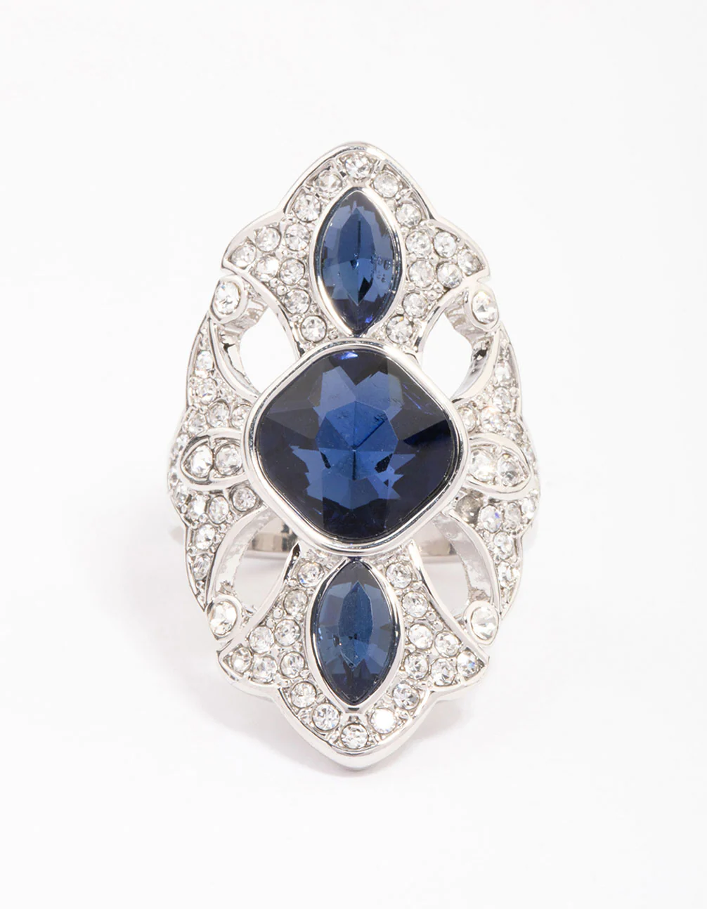 Silver Regal Elongated Ring - Image 3