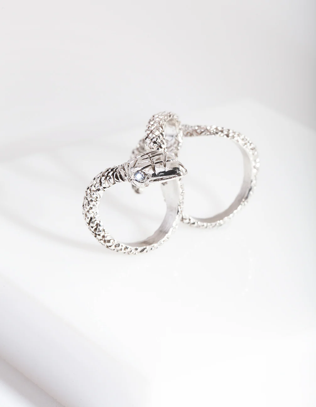 Silver Multi Finger Snake Ring - Image 2