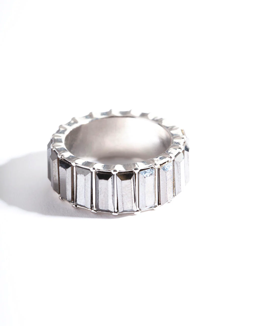 Silver Baguette Band Ring