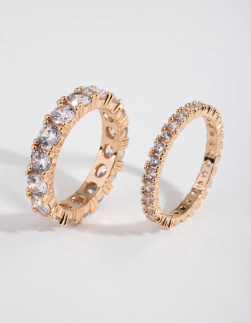 Gold Double Band Set Ring - Image 3
