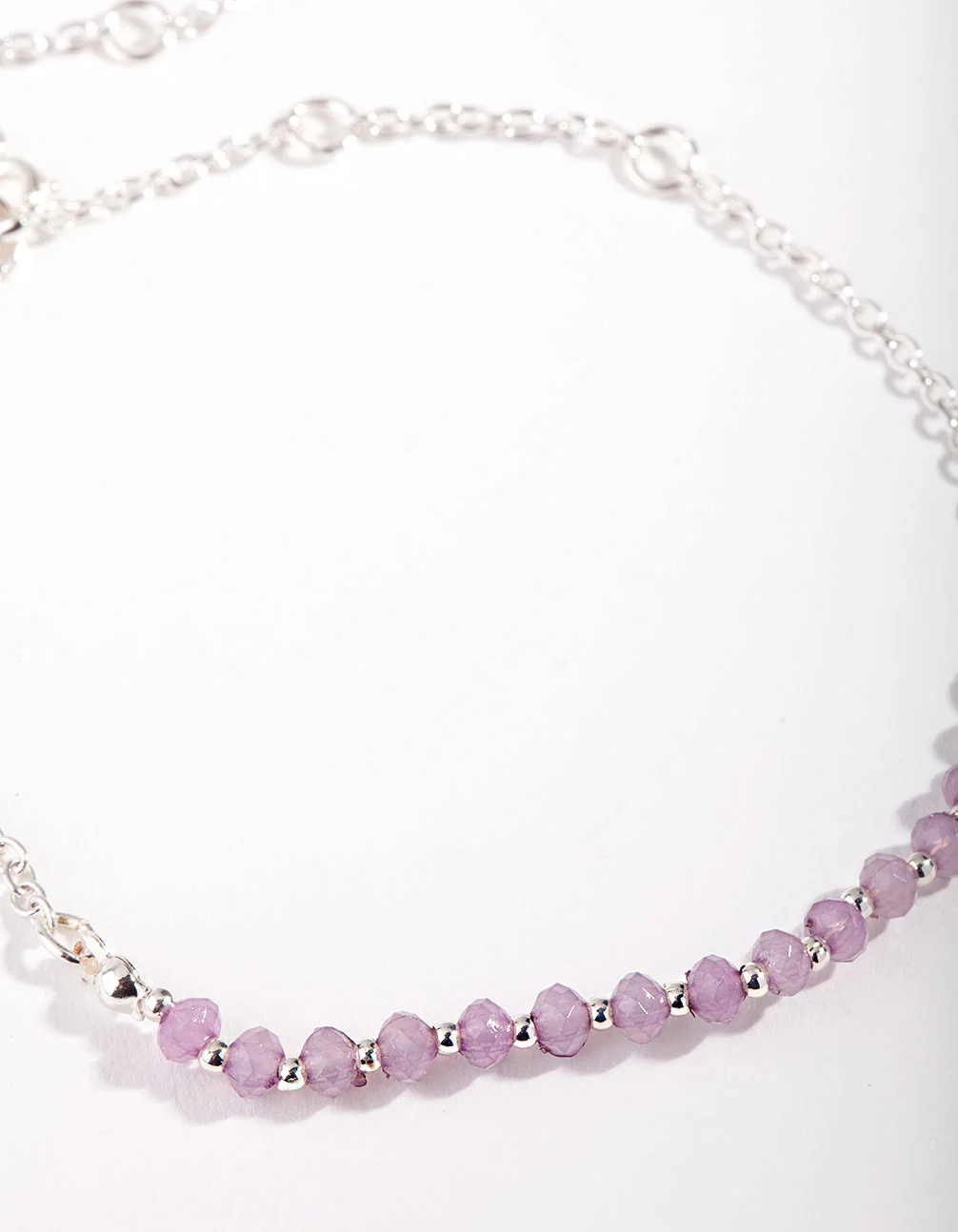 Silver Mixed Amethyst Anklet Pack - Image 3