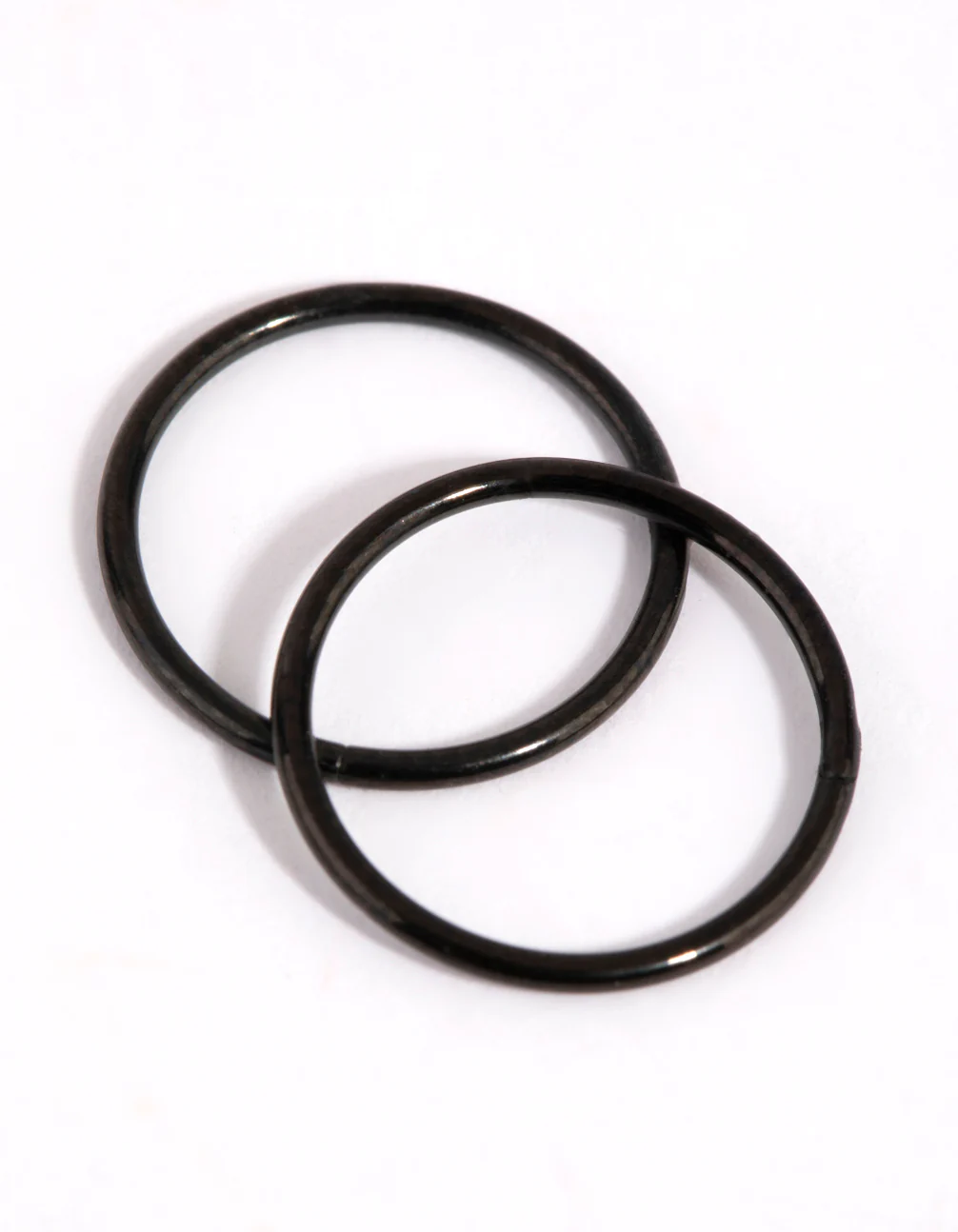 Matte Black Surgical Steel 10mm Sleeper Earrings - Image 7