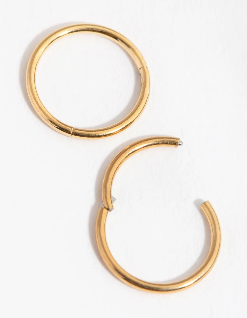 24 Carat Gold Plated Surgical Steel 8mm Sleeper Earrings - Image 4