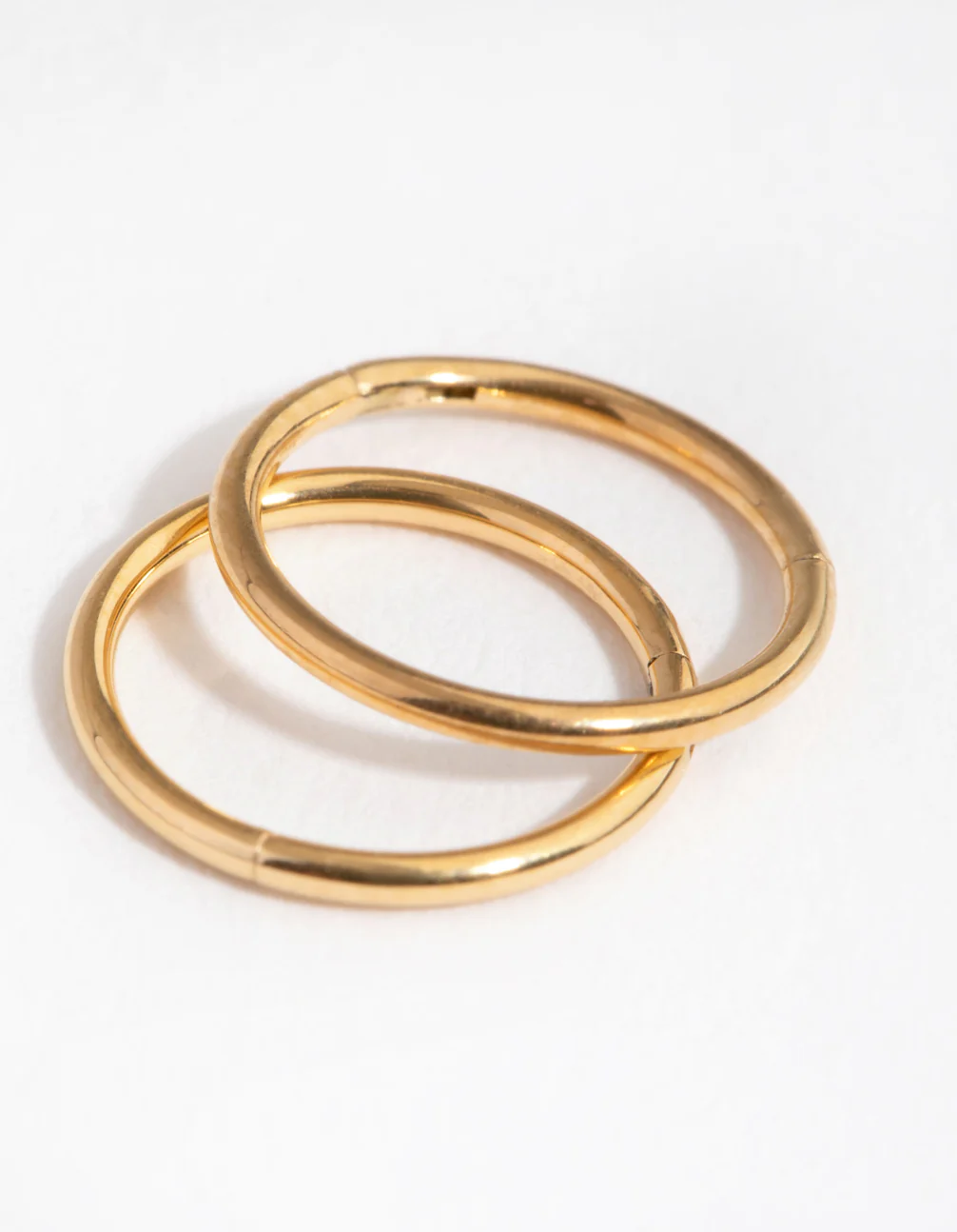 24 Carat Gold Plated Surgical Steel 8mm Sleeper Earrings - Image 5