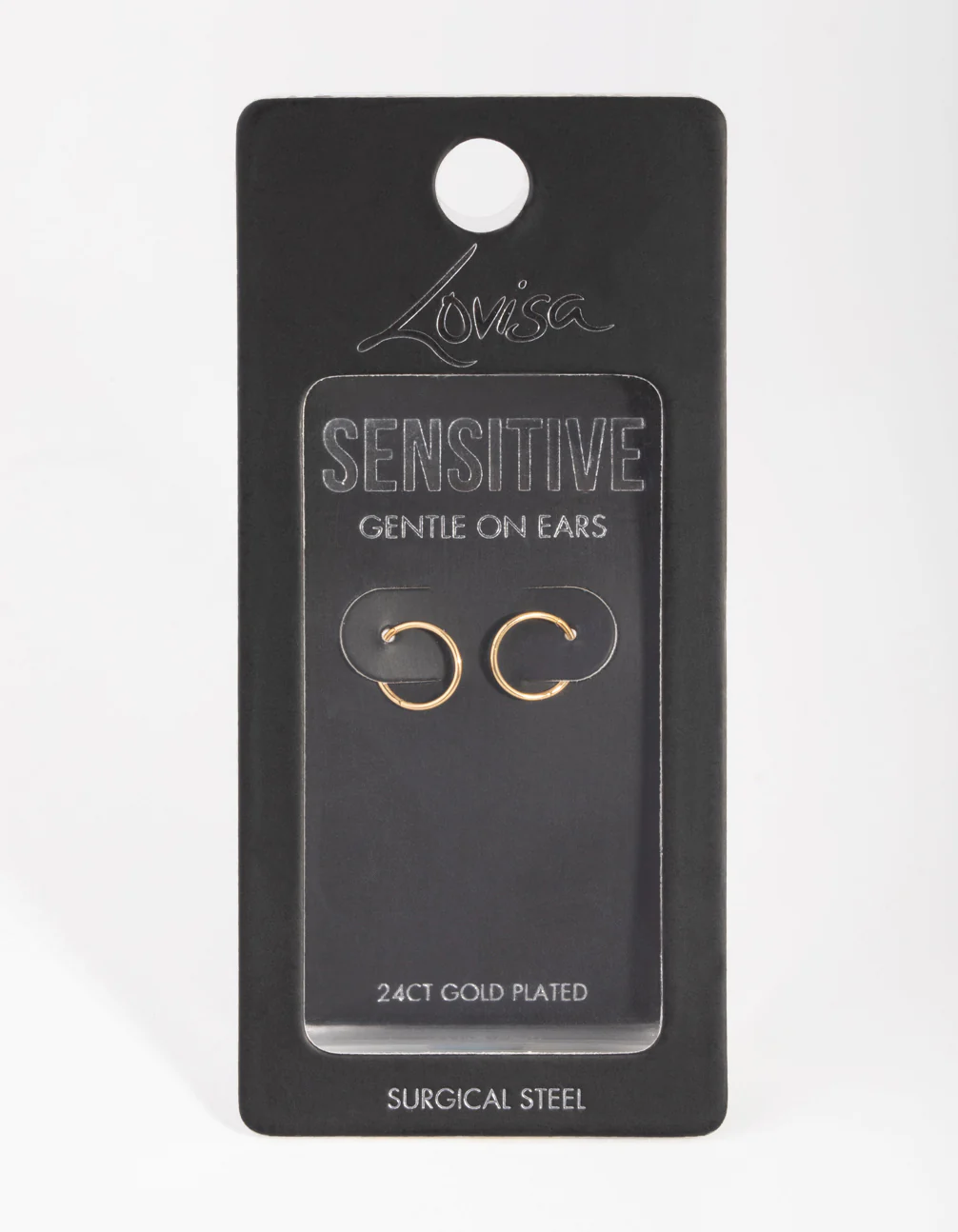 24 Carat Gold Plated Surgical Steel 8mm Sleeper Earrings - Image 6