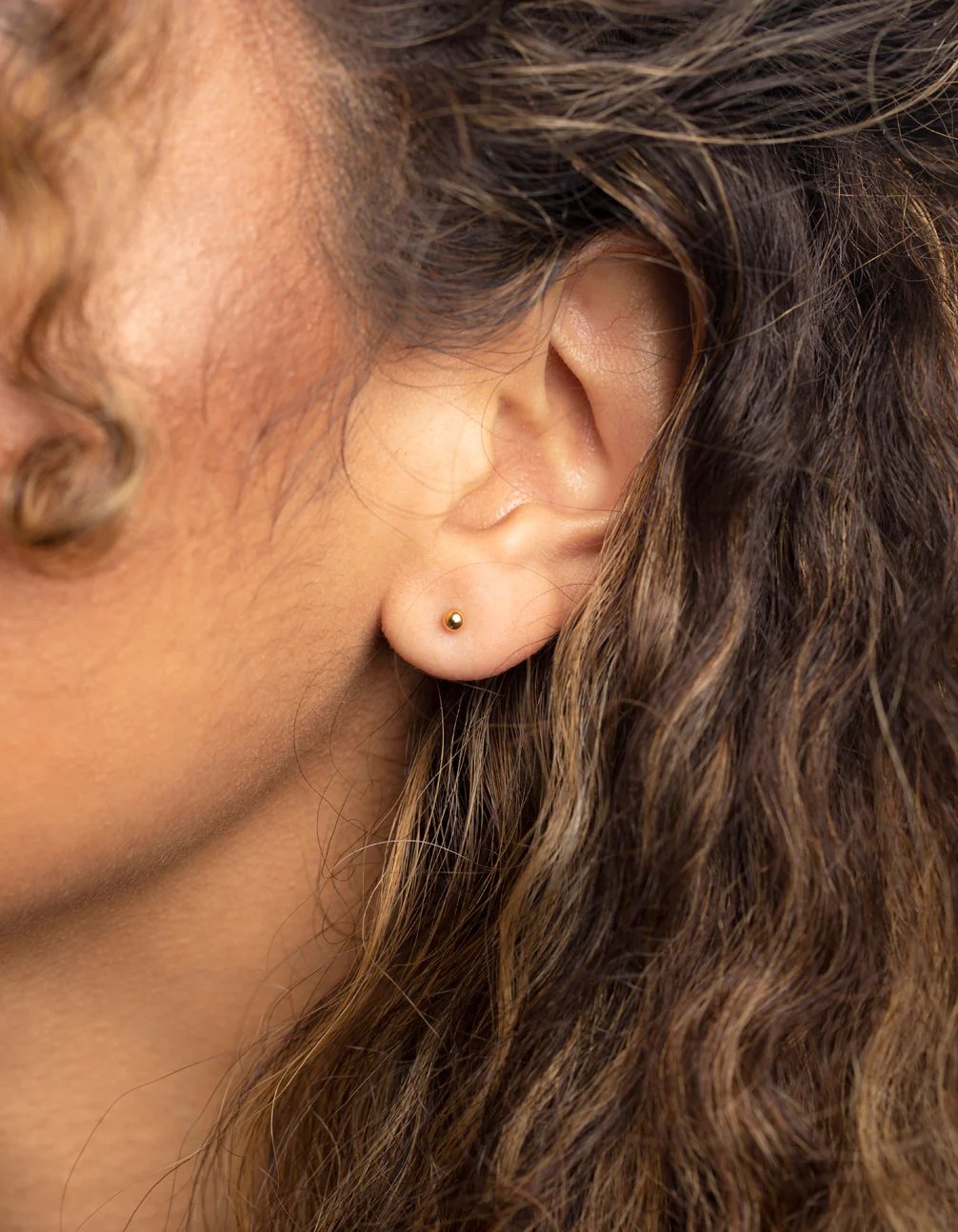 Gold Plated Surgical Steel Cross Stud Earrings - Image 2