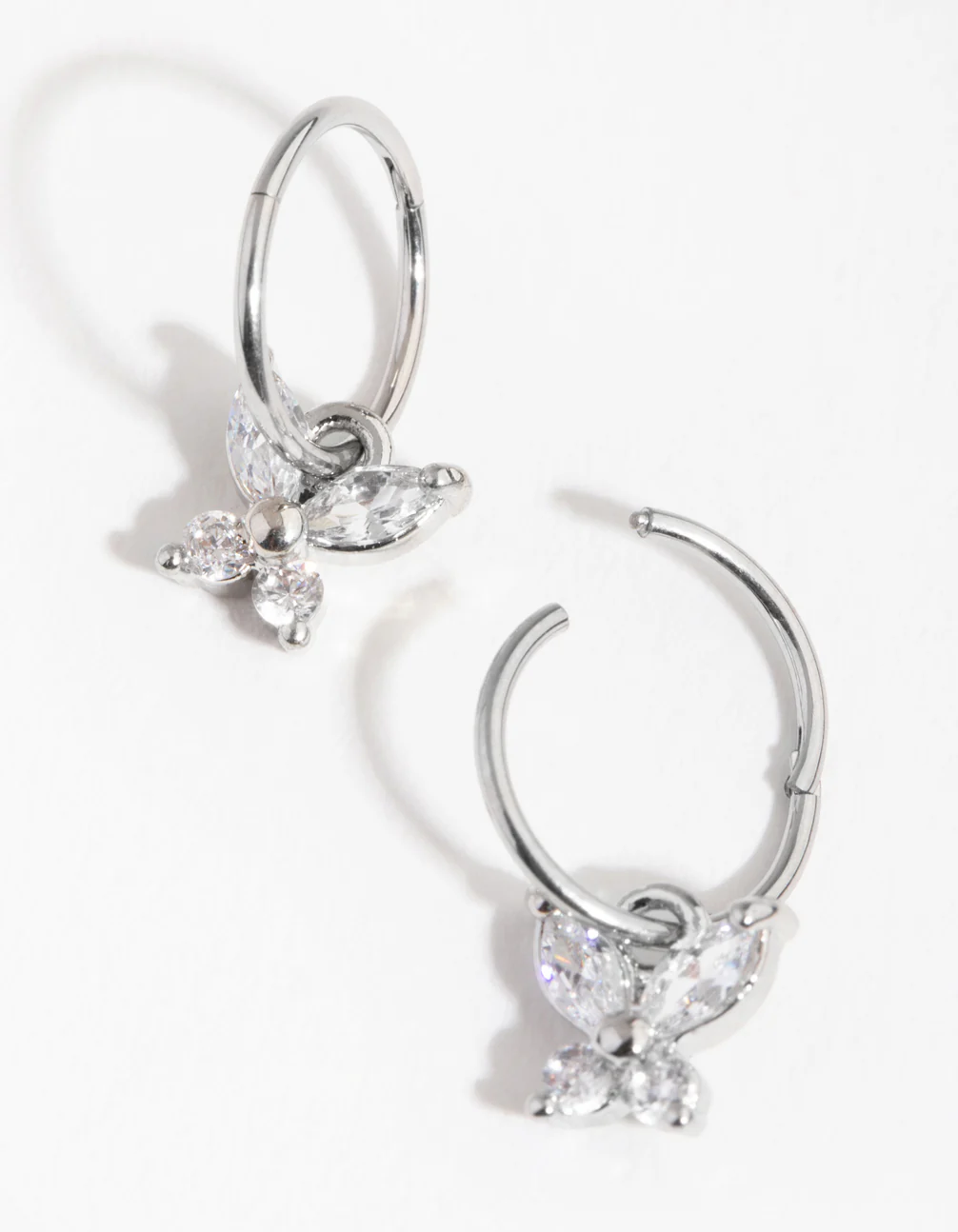 Surgical Steel Butterfly Sleeper Earrings - Image 5