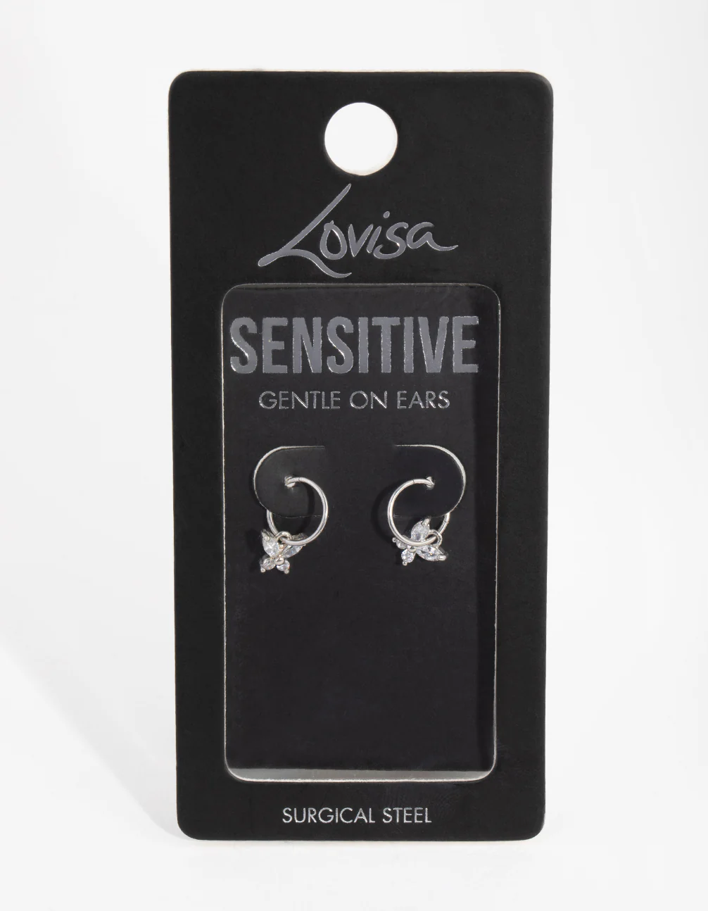 Surgical Steel Butterfly Sleeper Earrings - Image 7