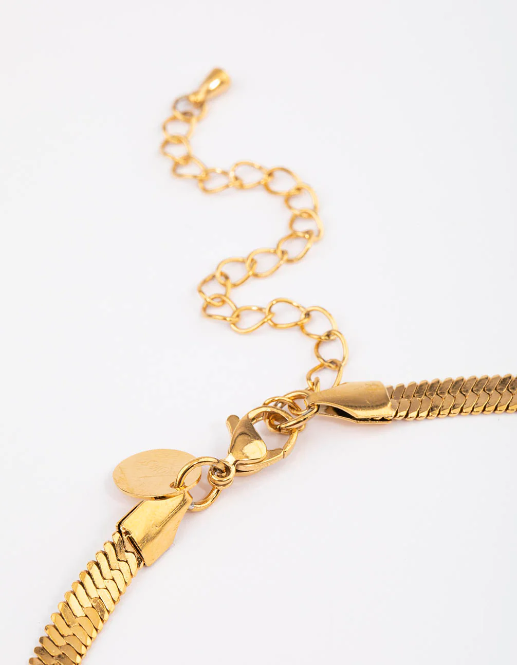 Waterproof Gold Plated Stainless Steel Snake Chain Necklace - Image 5