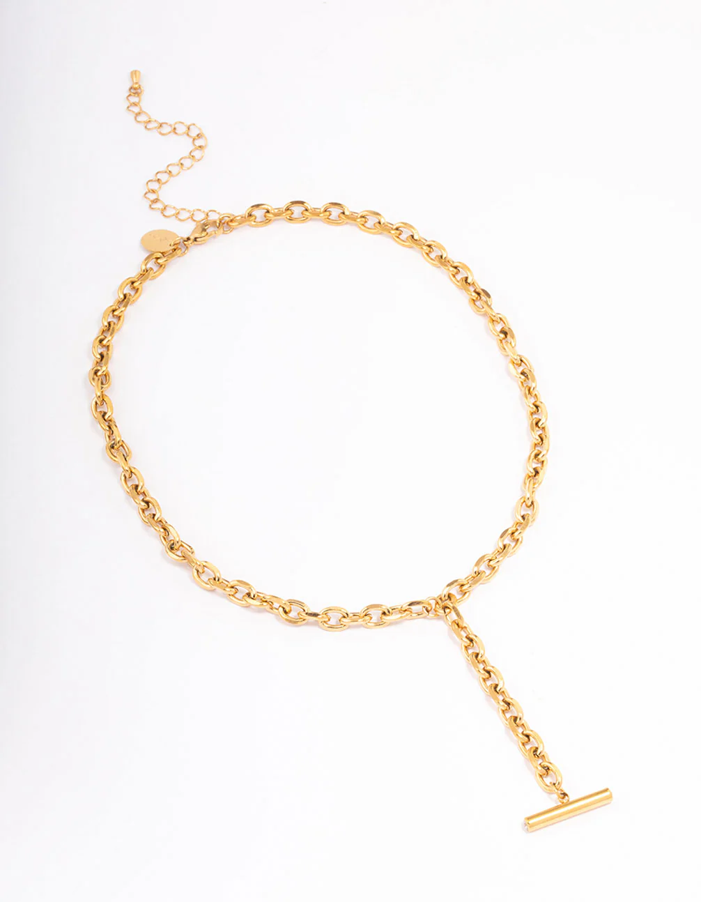 Waterproof Gold Plated Stainless Steel Cable FOB Y- Necklace - Image 2
