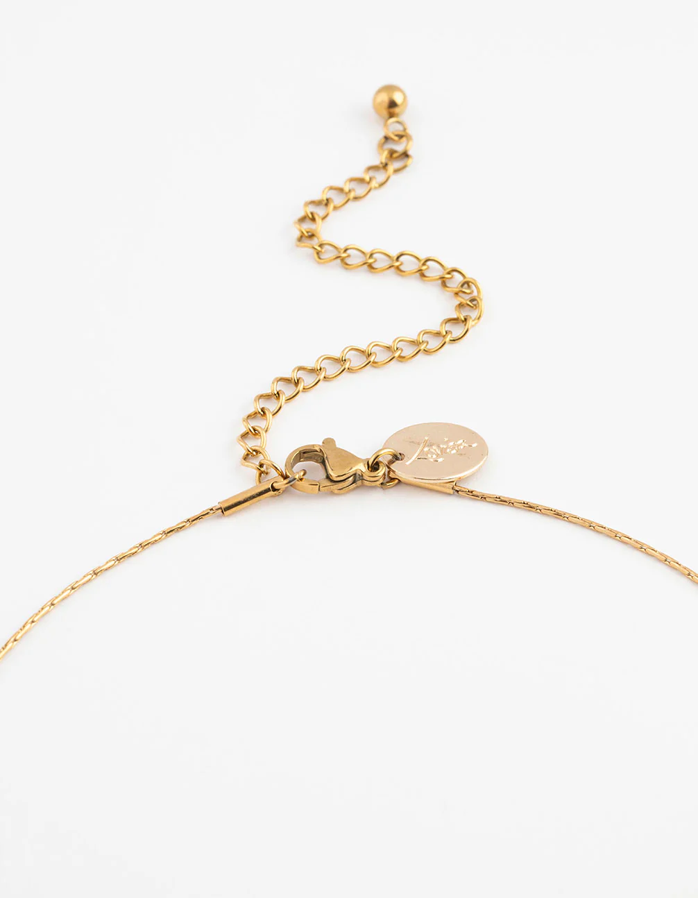 Waterproof Gold Plated Stainless Steel Dainty Pearl & Ball Necklace - Image 5