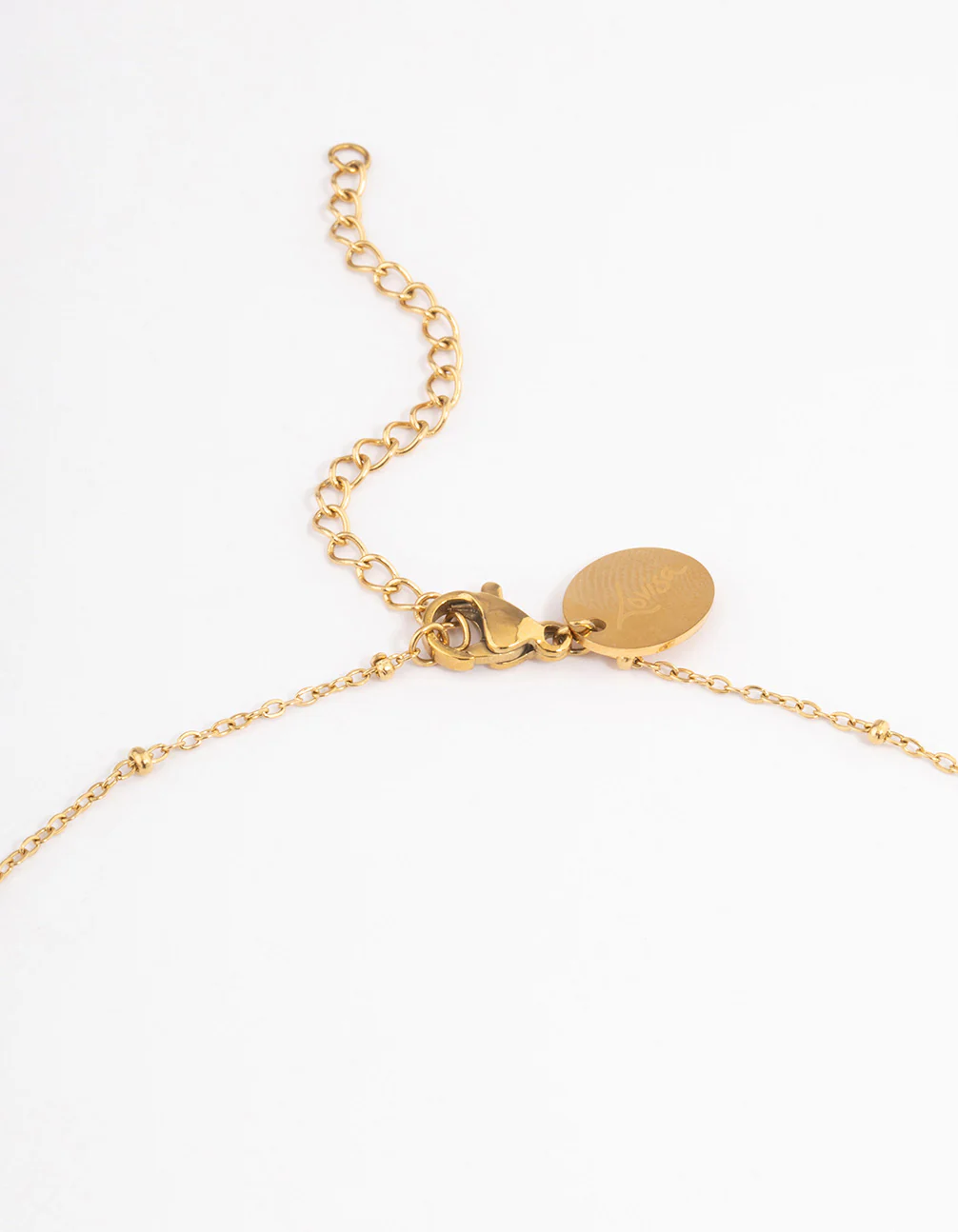 Waterproof Gold Plated Stainless Steel Pearl Y-Necklace - Image 3