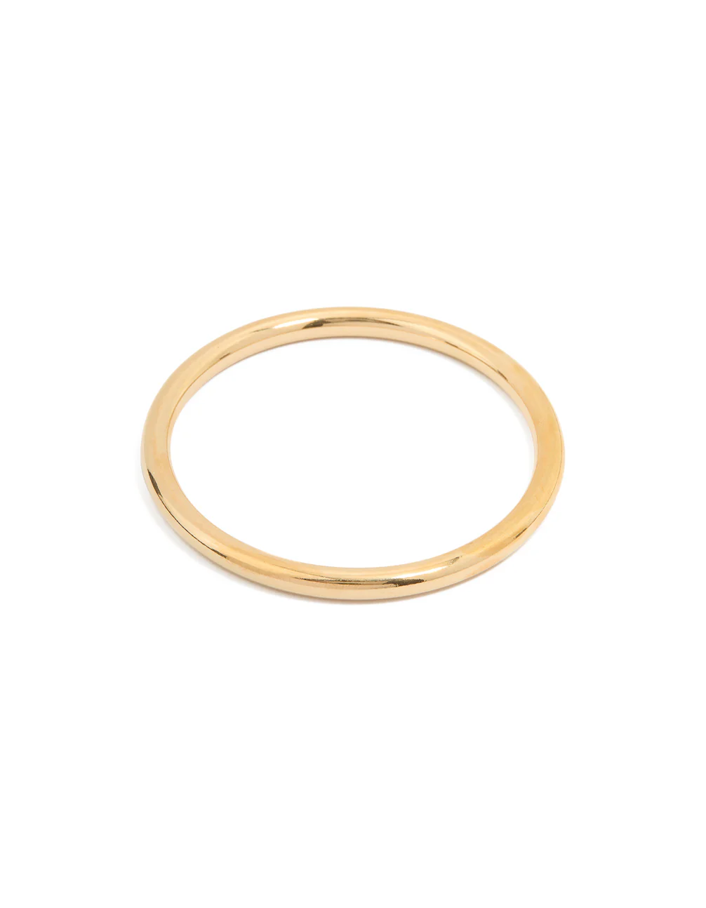 Waterproof Gold Plated Stainless Steel Statement Round Bangle - Image 2