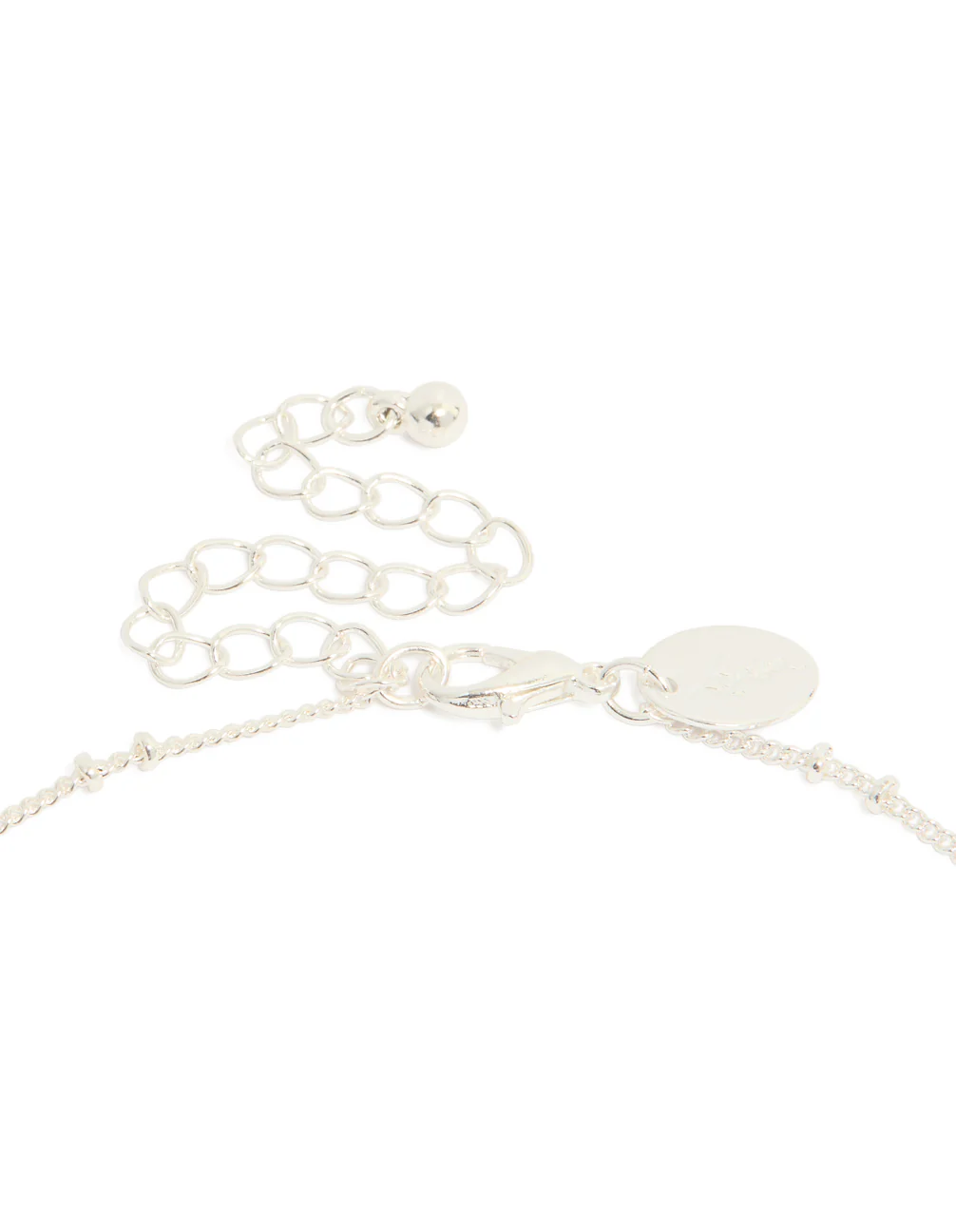 Silver Ball Chain Pearl Pendant Necklace - Image 5