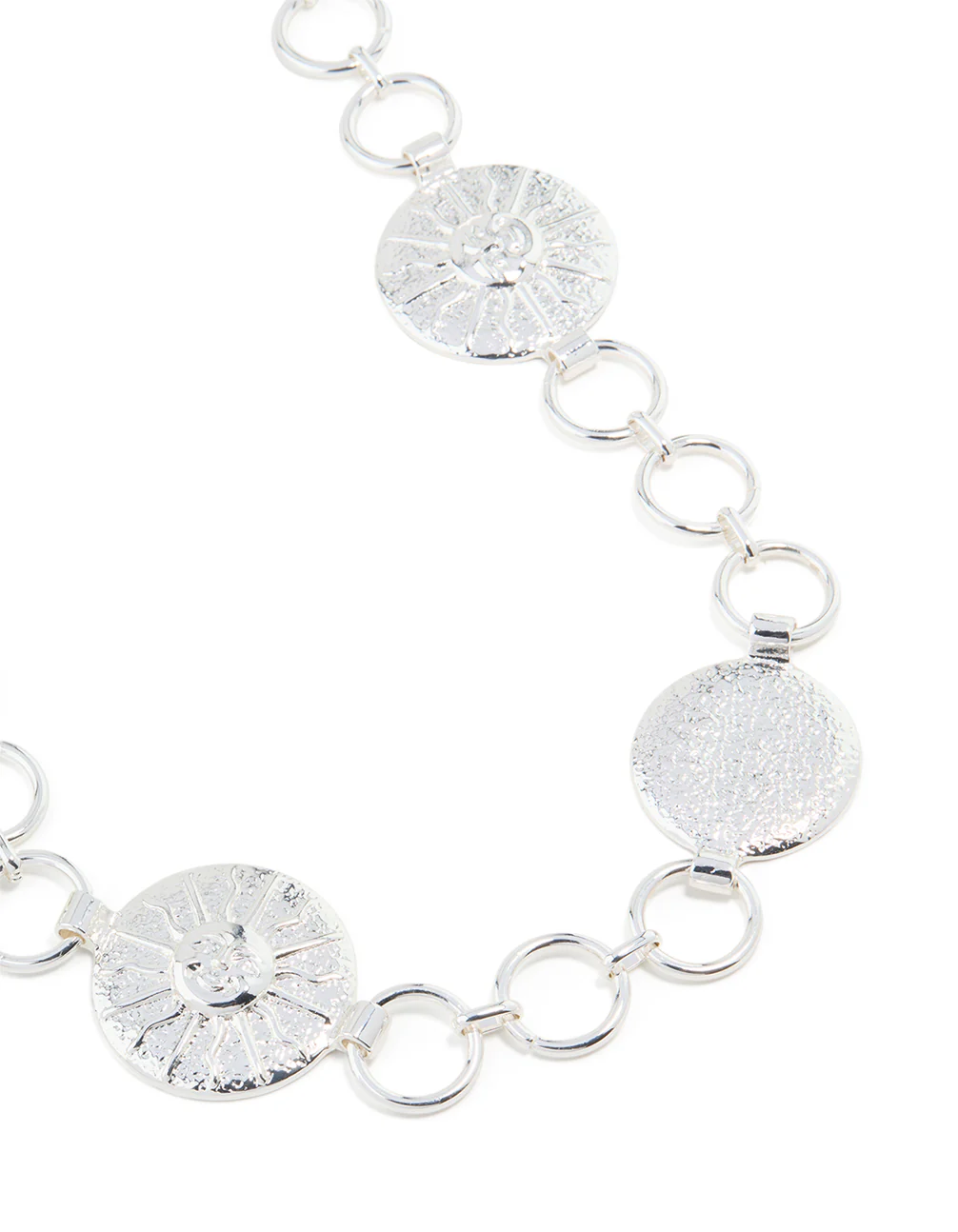 Silver Celestial Sun Linked Belt