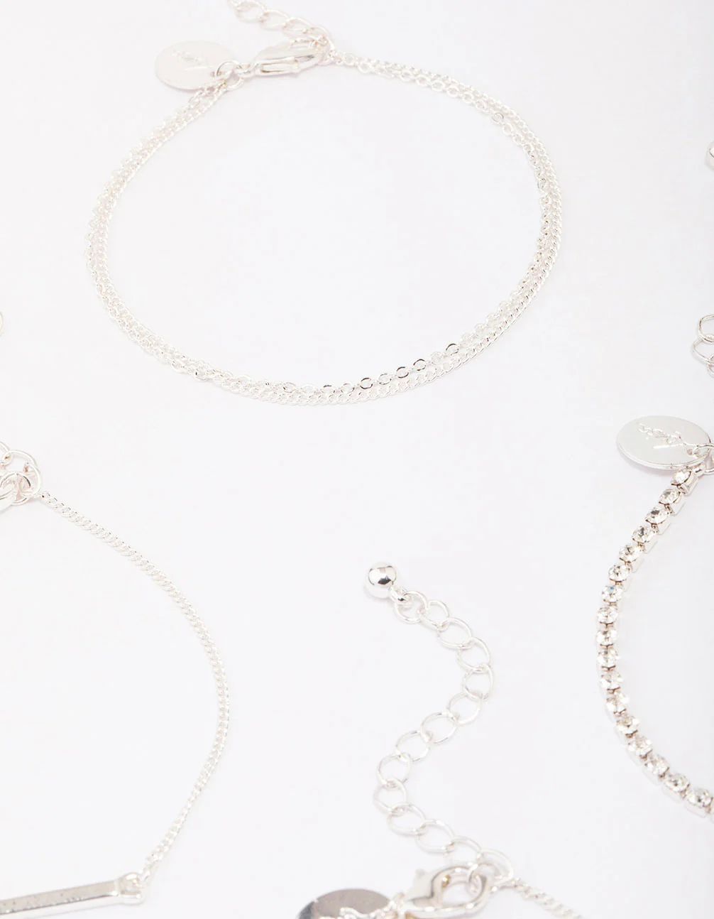 Silver Charm Bracelet 5-Pack - Image 3