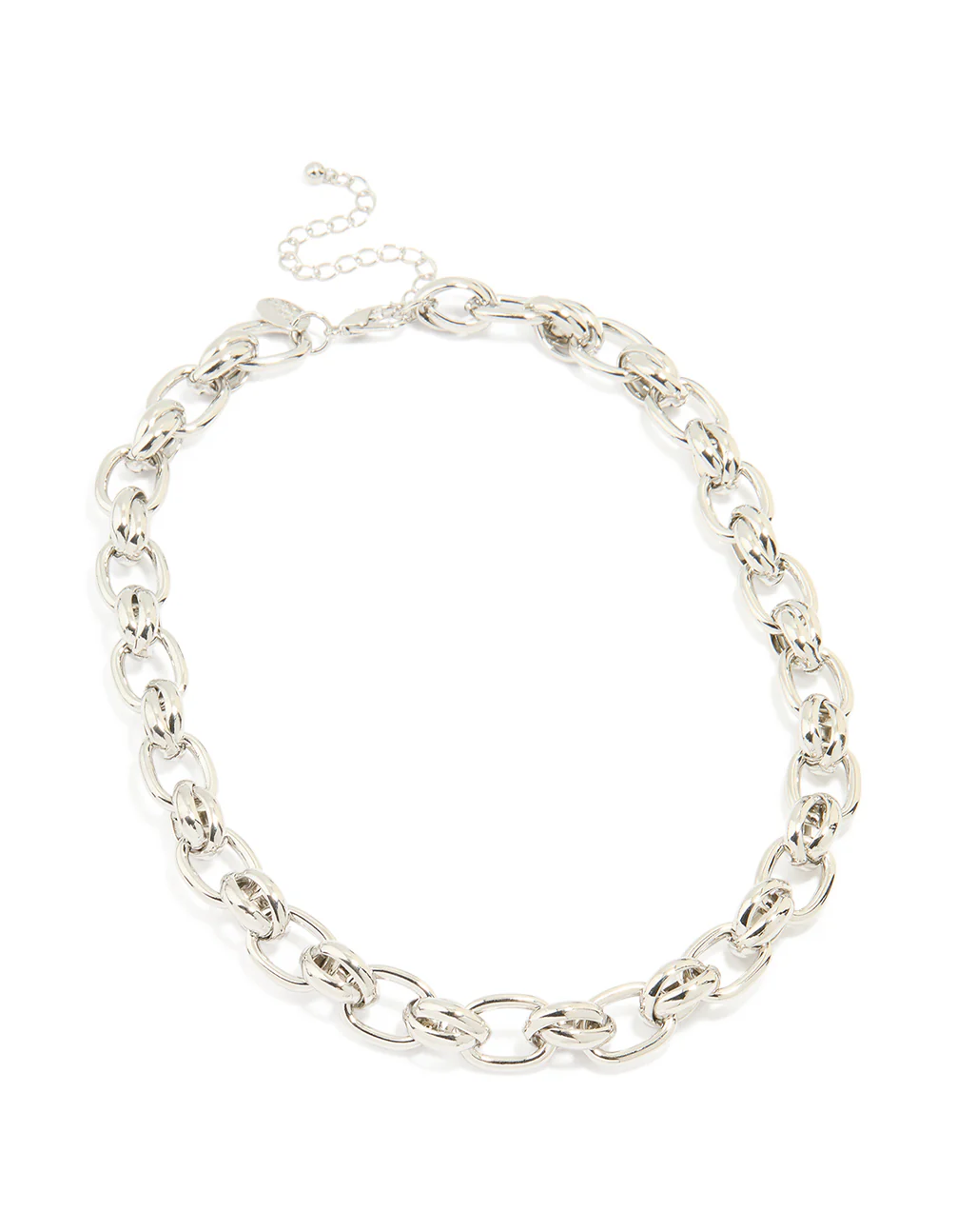 Silver Chunky Chain Necklace - Image 2