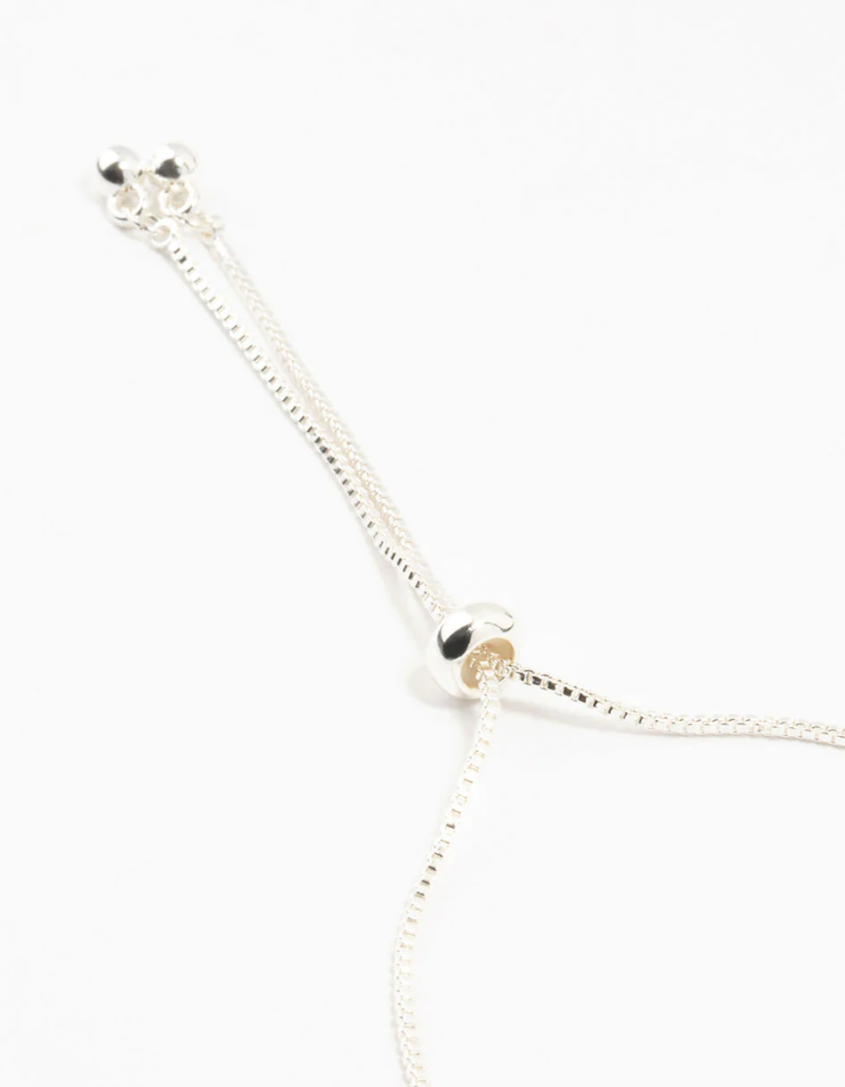 Silver Plated Brass Crystal Large Evil Eye Bracelet - Image 3