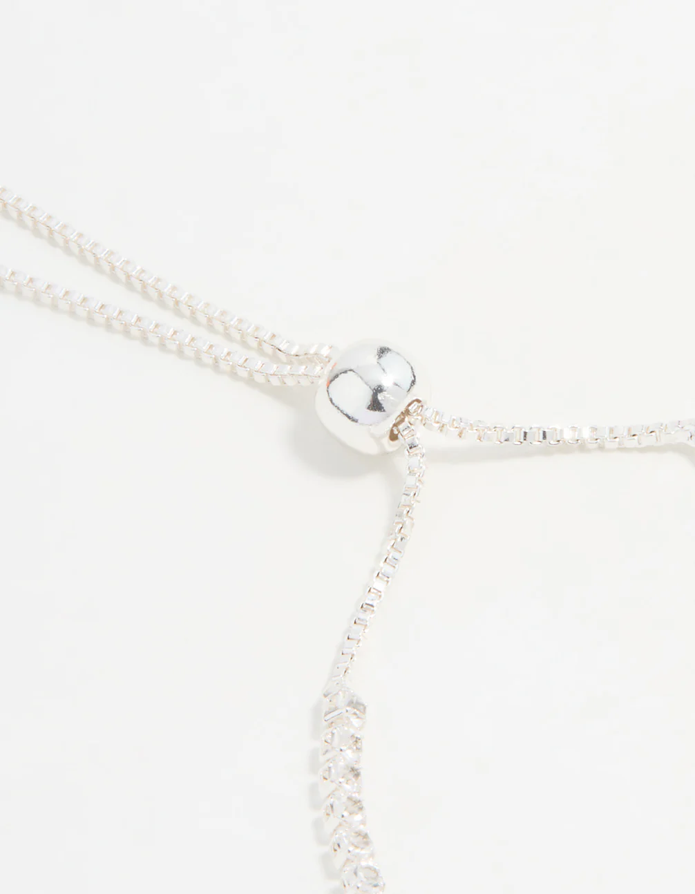 Silver Cubic Zirconia Butterfly Bracelet - Image 3