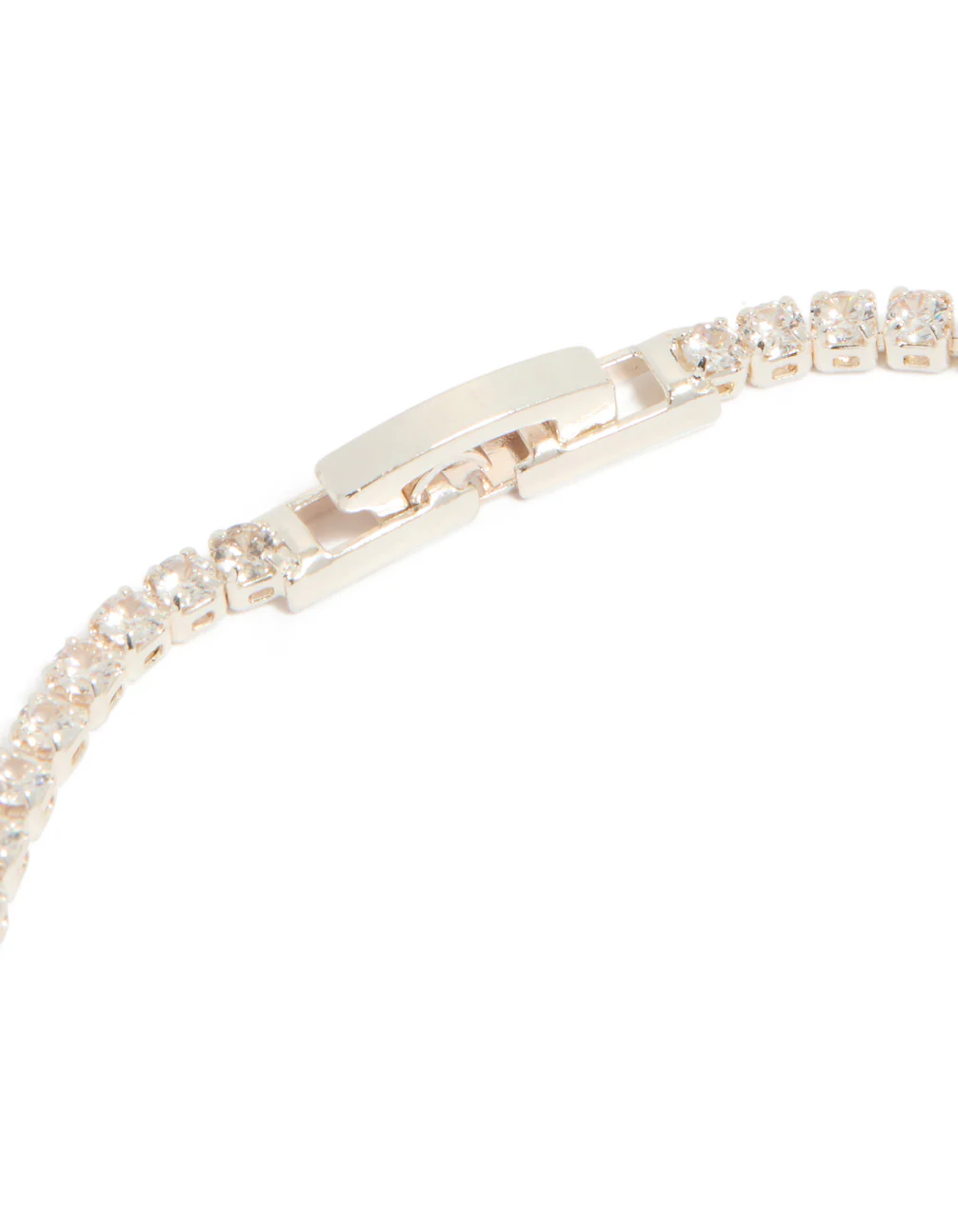 Silver Cubic Zirconia Mini Tennis Bracelet - Image 5