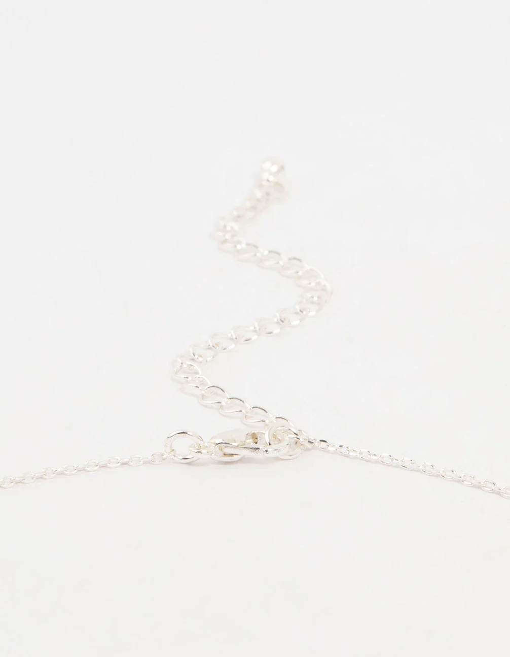 Silver Cubic Zirconia Round Cubic Zirconia Cross Pendant Necklace - Image 5