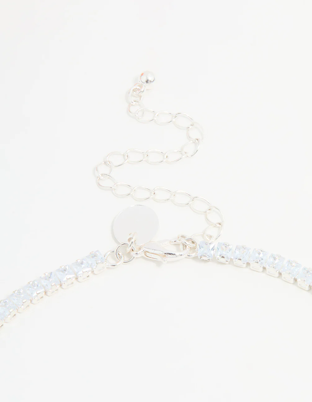 Silver Cubic Zirconia Y-Necklace - Image 5