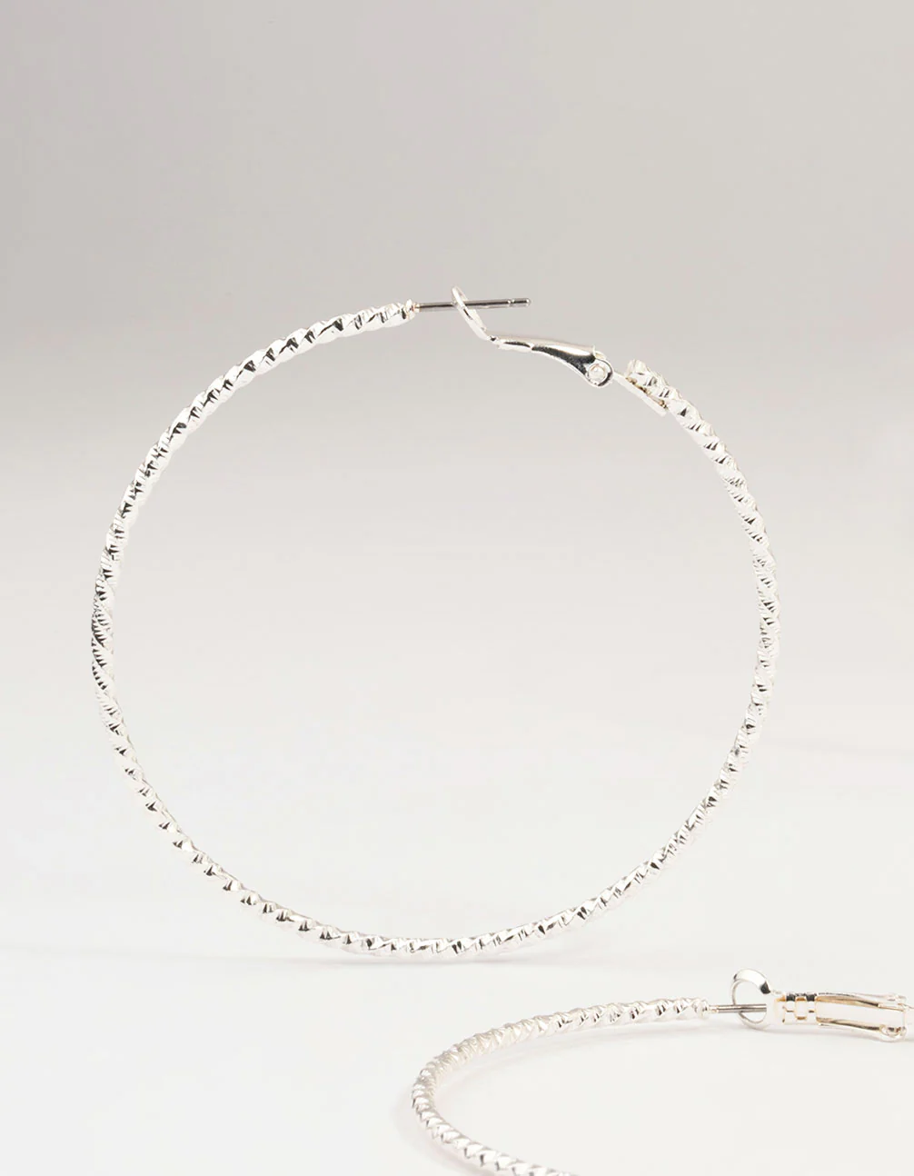 Silver Diamante Hoop Earrings 3-Pack - Image 2