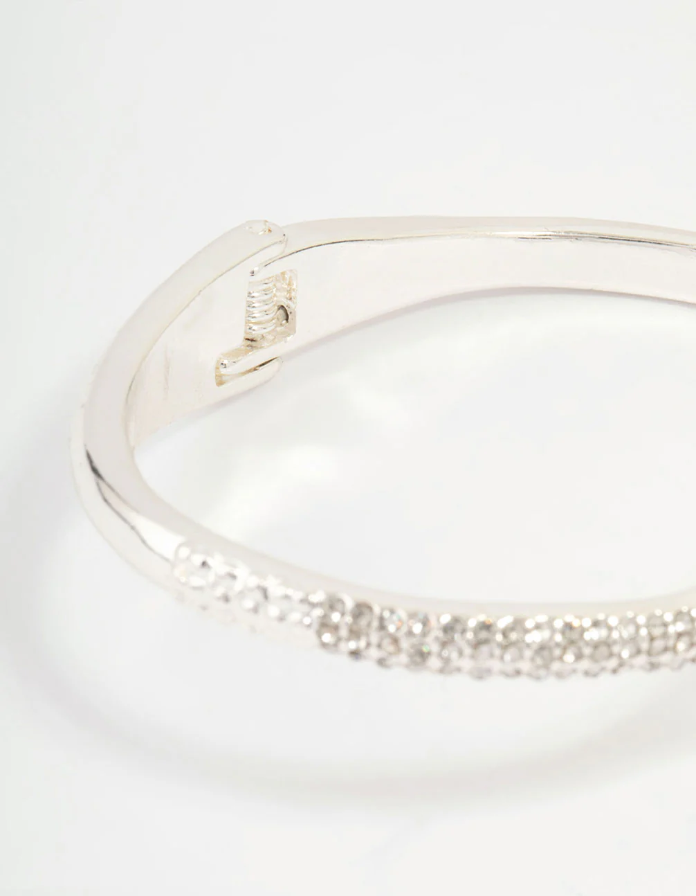 Silver Diamante Snake Wrist Cuff - Image 3