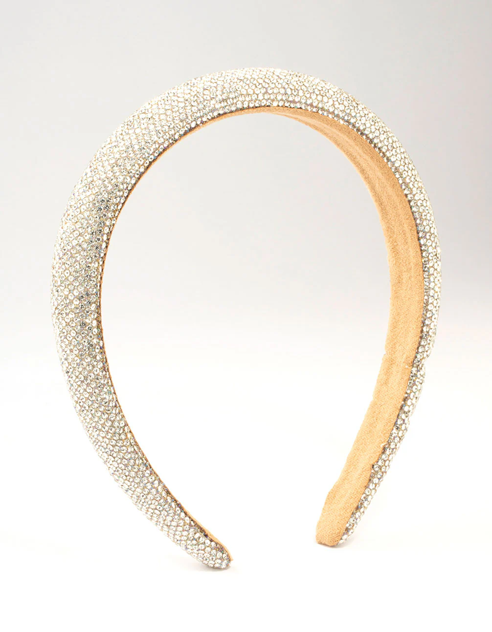 Silver Diamante Thin Mixed Metals Headband