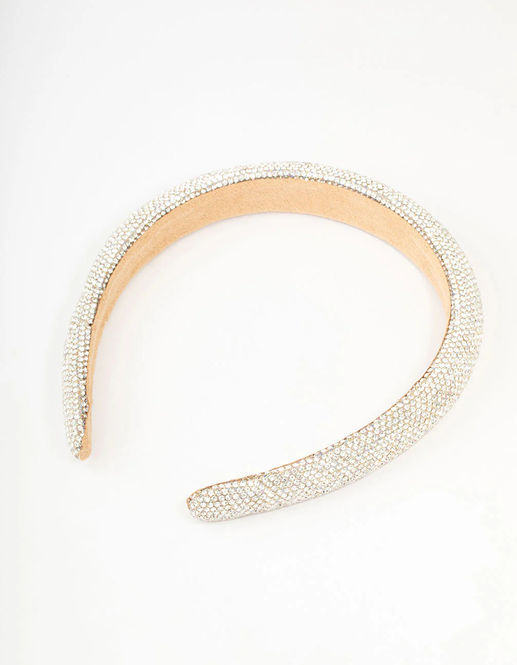 Silver Diamante Thin Mixed Metals Headband - Image 3