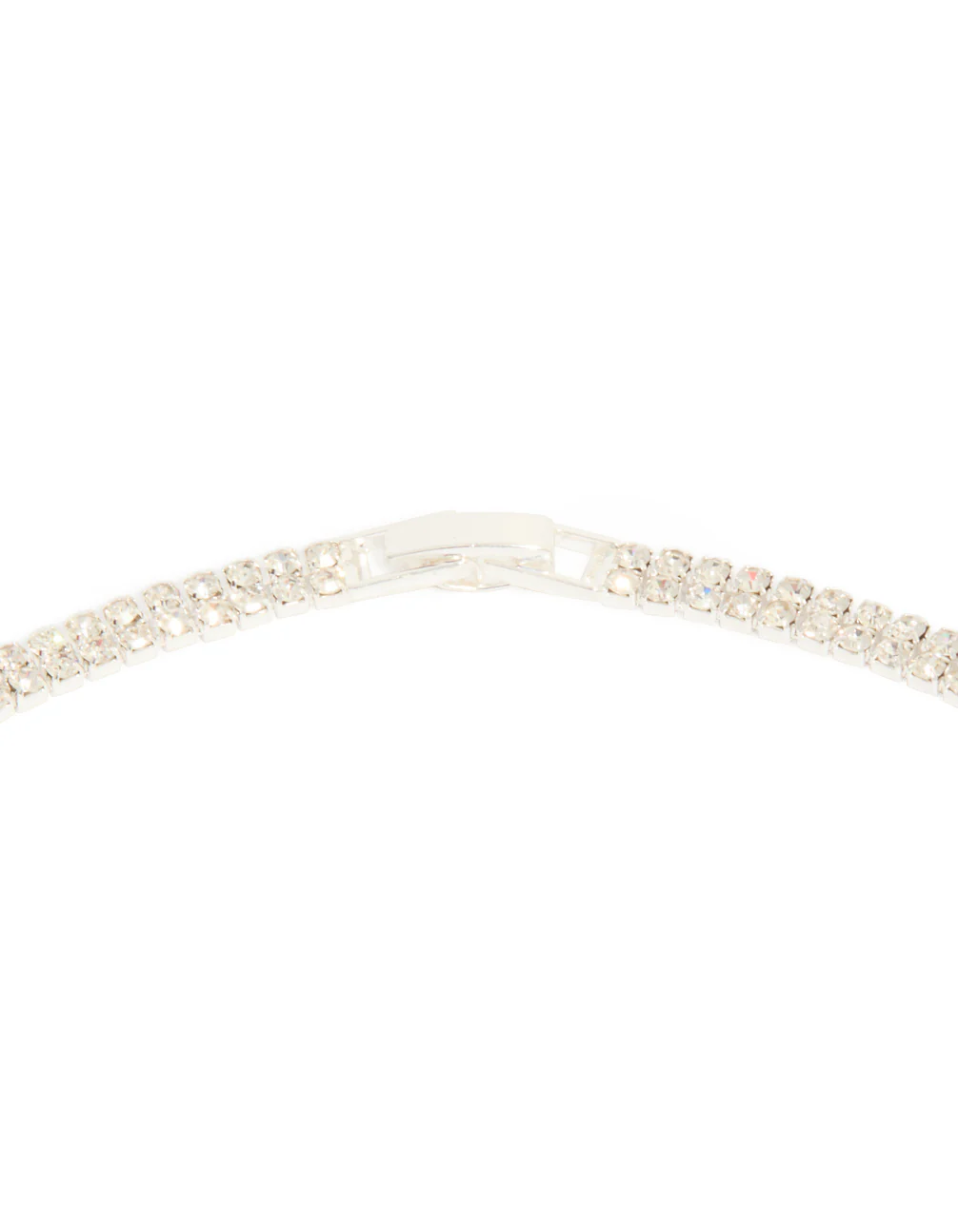 Silver Diamante Waterfall Y-Necklace - Image 3